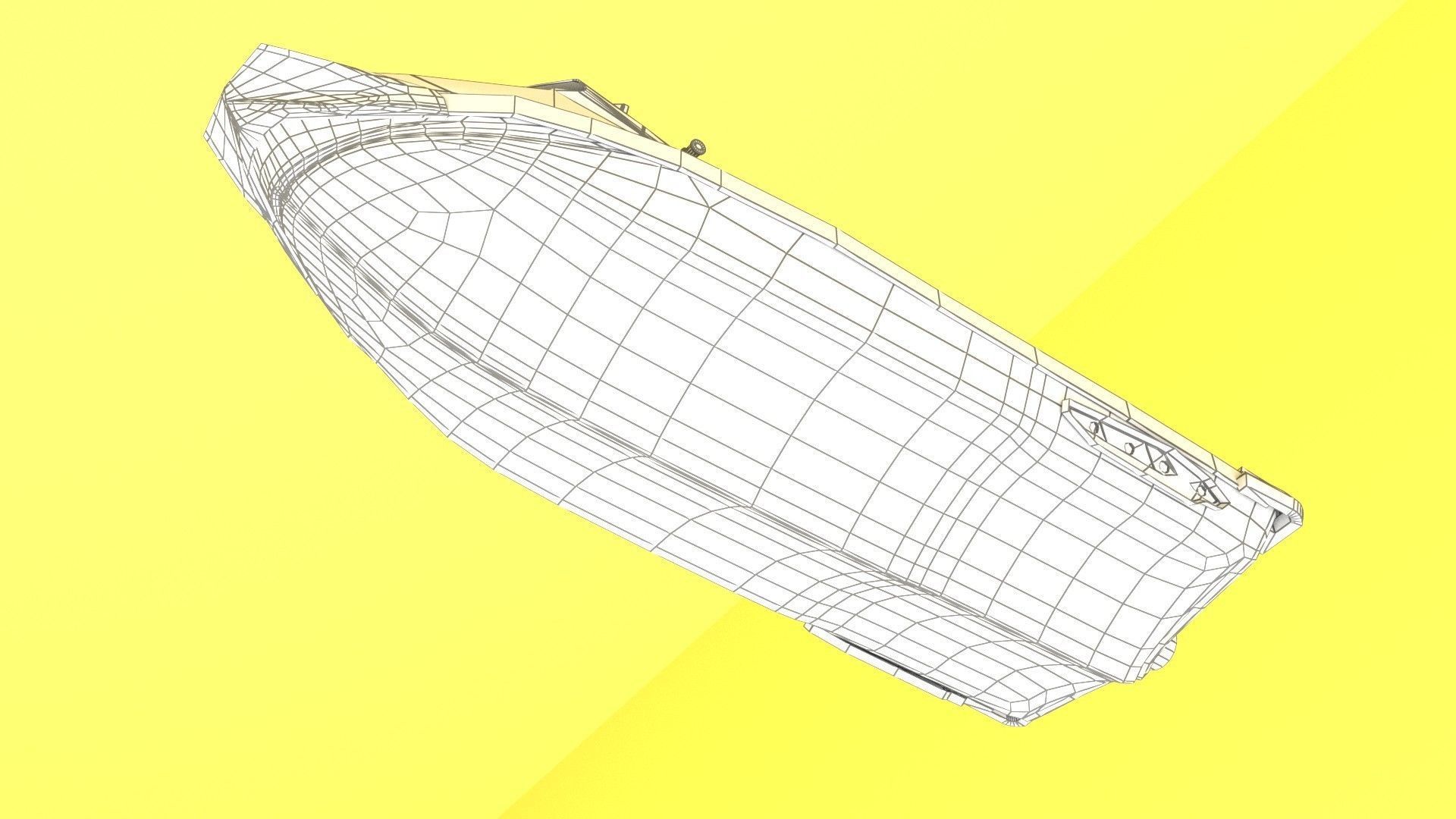 Jet ski 01 Low-poly 3D model_11
