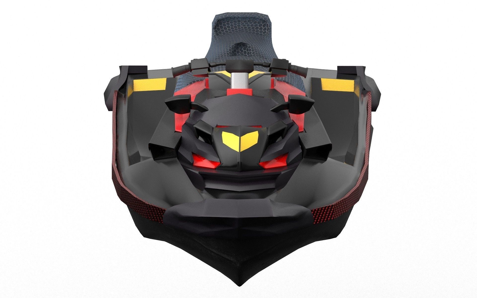 Jet ski 01 Low-poly 3D model_5