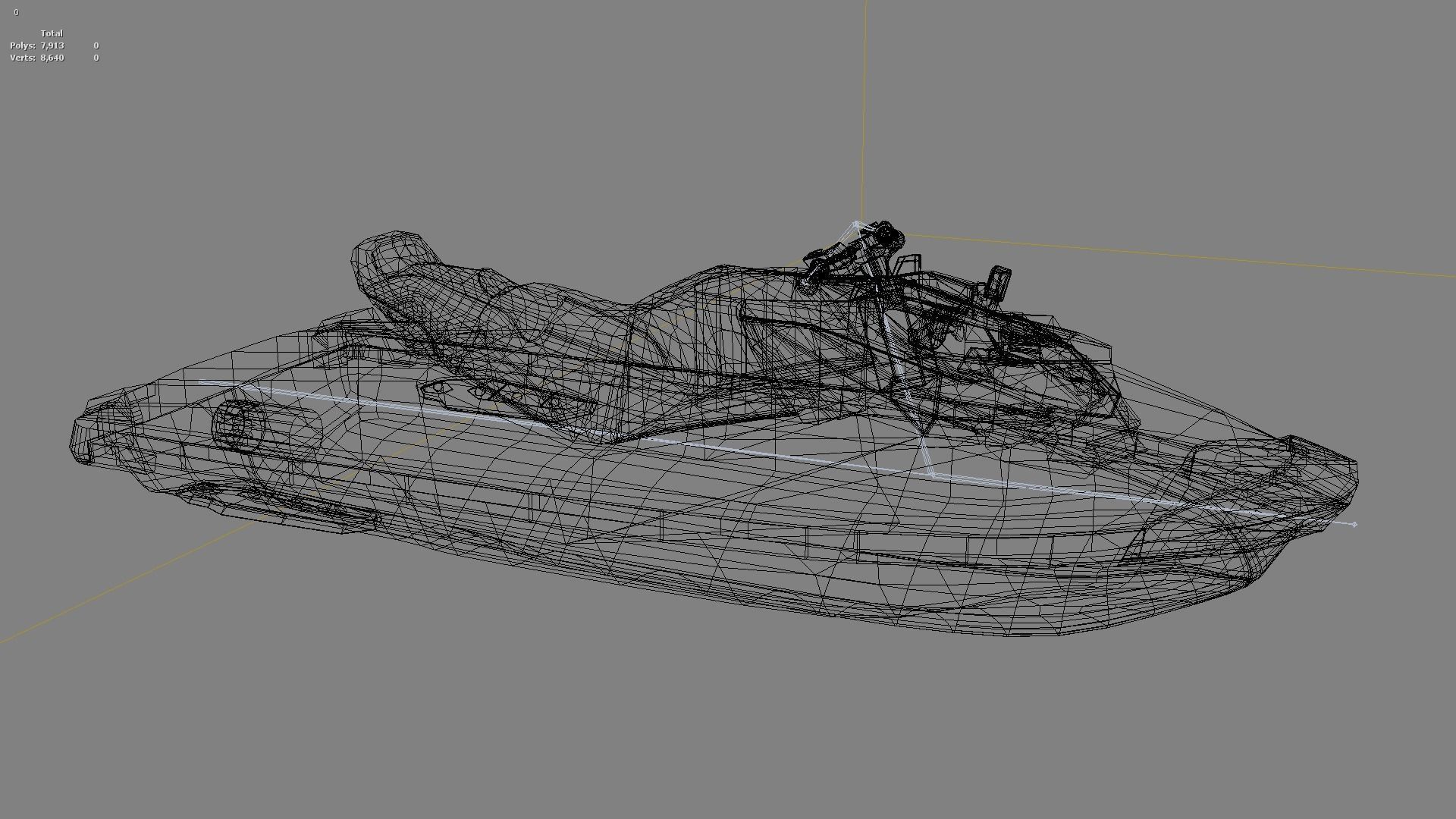 Jet ski 01 Low-poly 3D model_12
