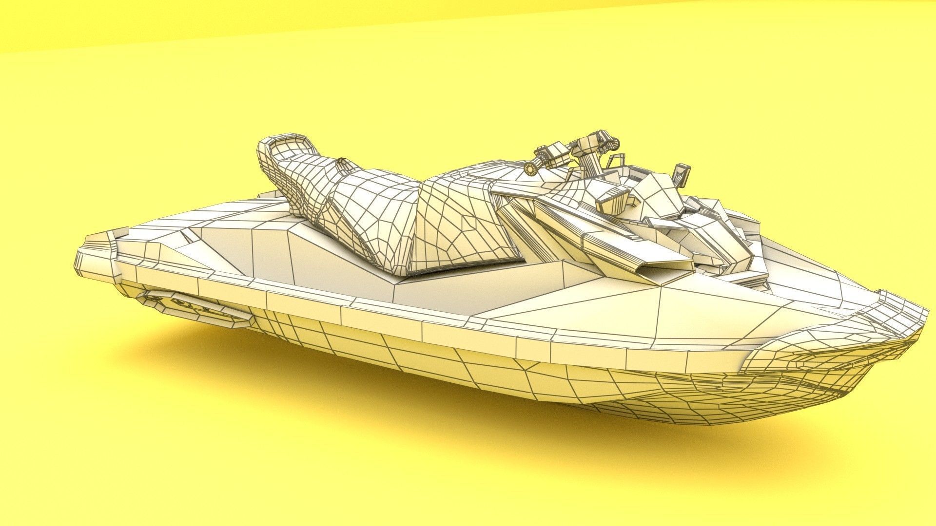 Jet ski 01 Low-poly 3D model_10