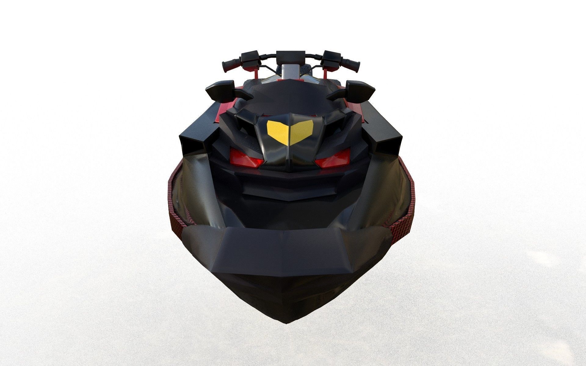 Jet ski 01 Low-poly 3D model_1