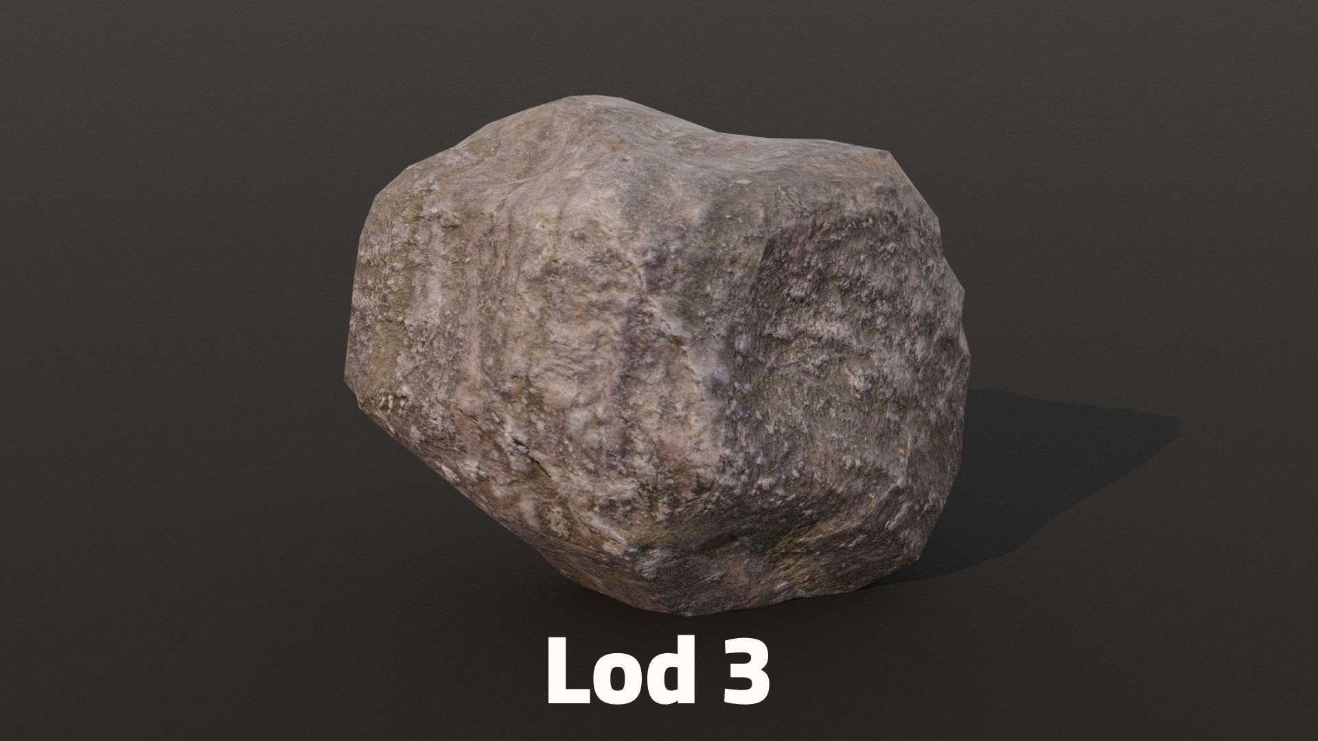 3D Rock 11 PBR Low-poly 3D model_3