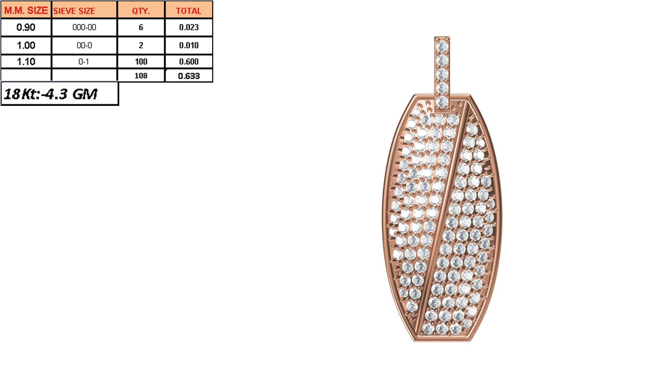 Women Unique Pendant STL JCD Details 3D print model_1
