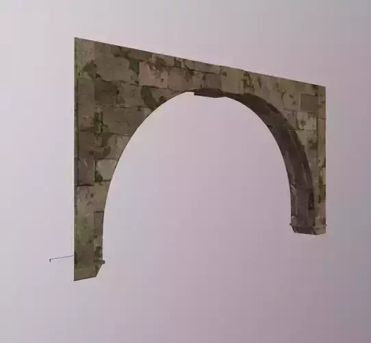 Old Brick Arch Low-poly 3D model Old Brick Arch Low-poly 3D model