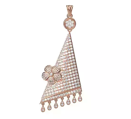 Women Unique Pendant STL JCD Details