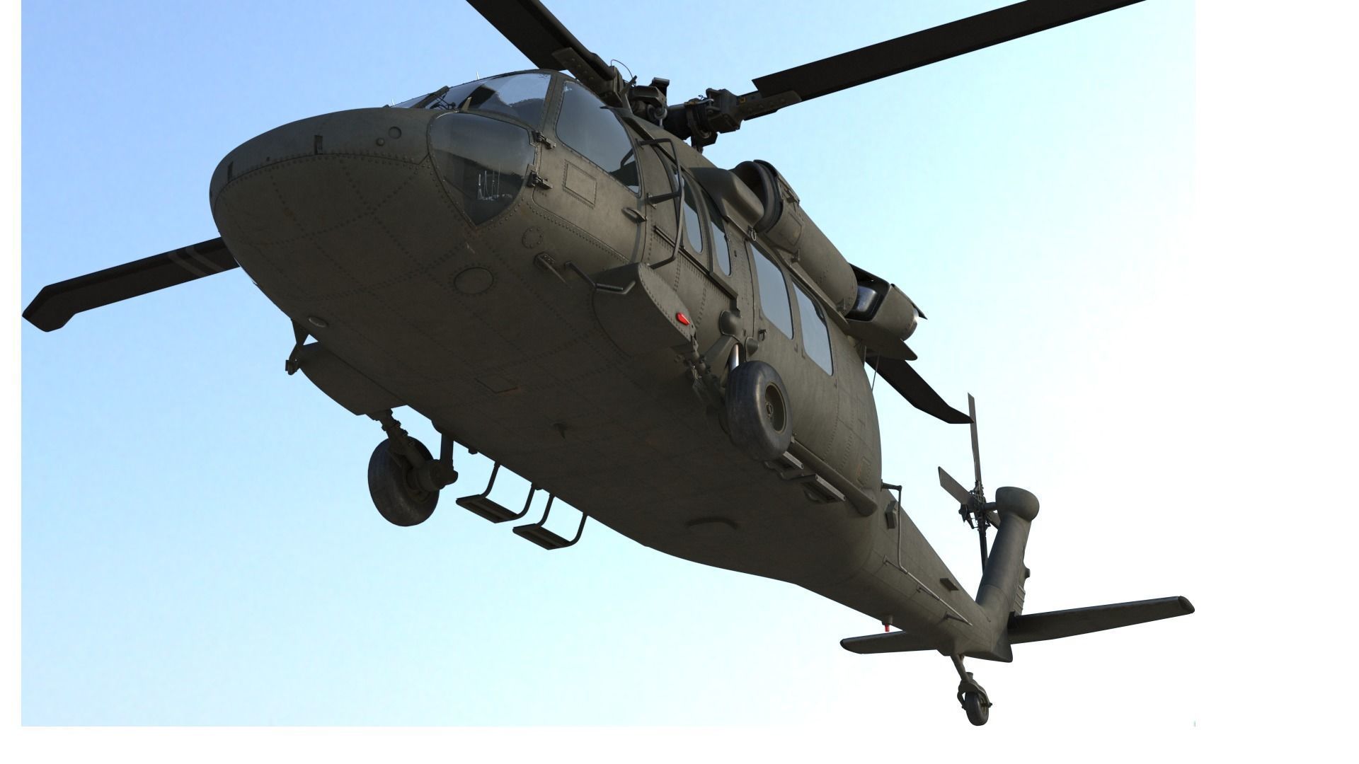 Blackhawk helicopter 3D model_2