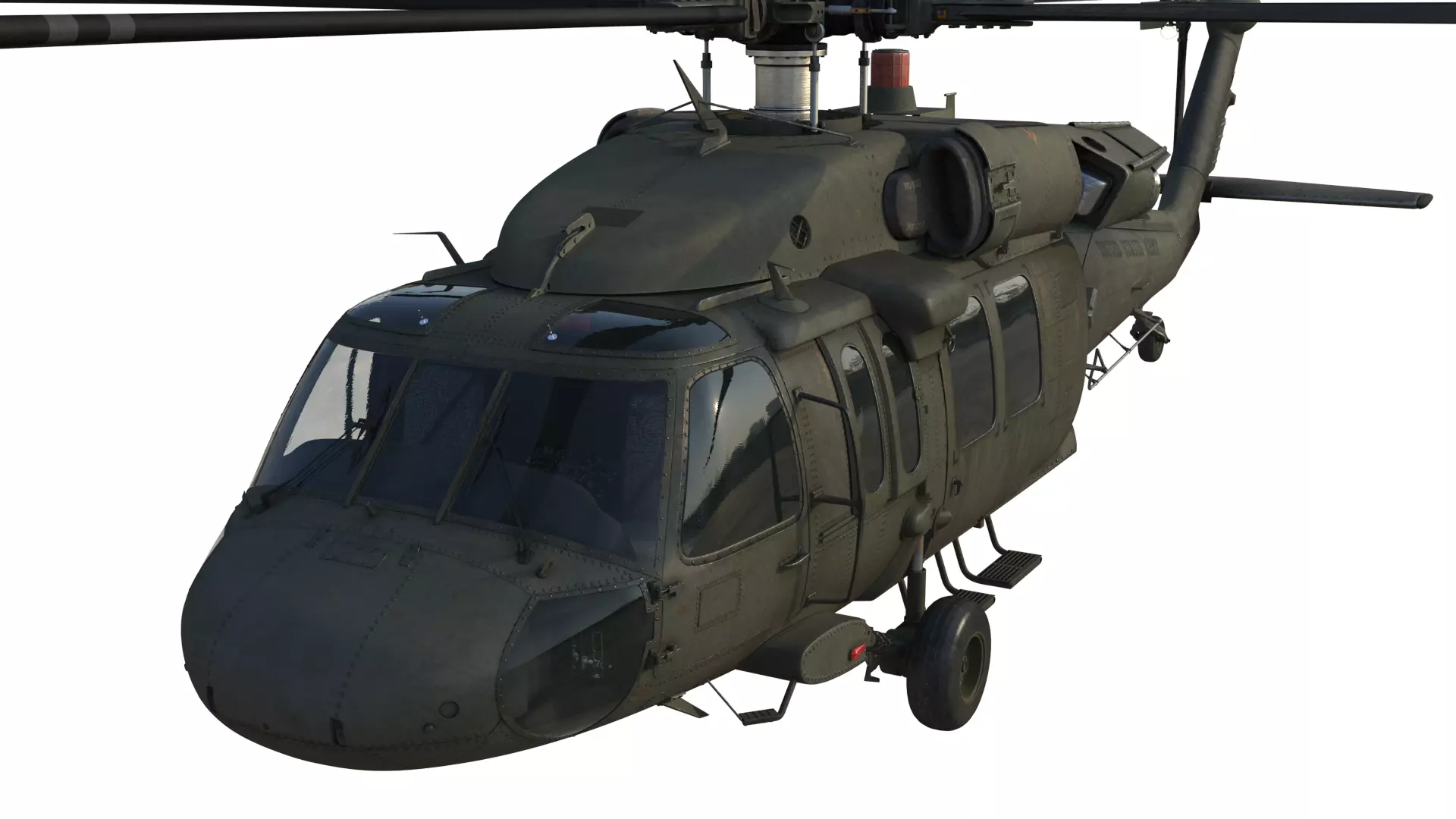 Blackhawk helicopter 3D model_0