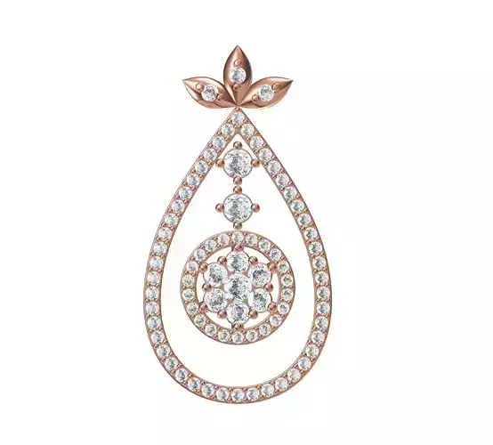 Women Unique Pendant STL JCD Details 3D print model