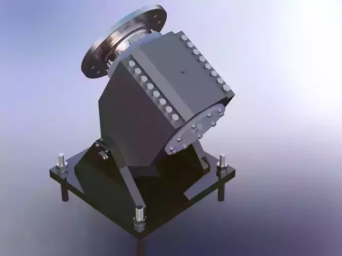 Screw Pump Bottom Bearing Assembly 3D print model