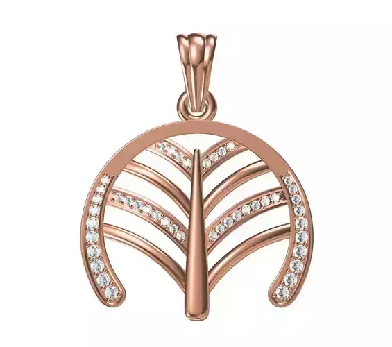 Women Unique Pendant STL JCD Details 3D print model