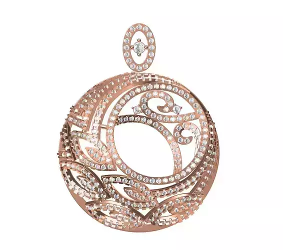 Women Unique Pendant STL JCD Details 3D print model