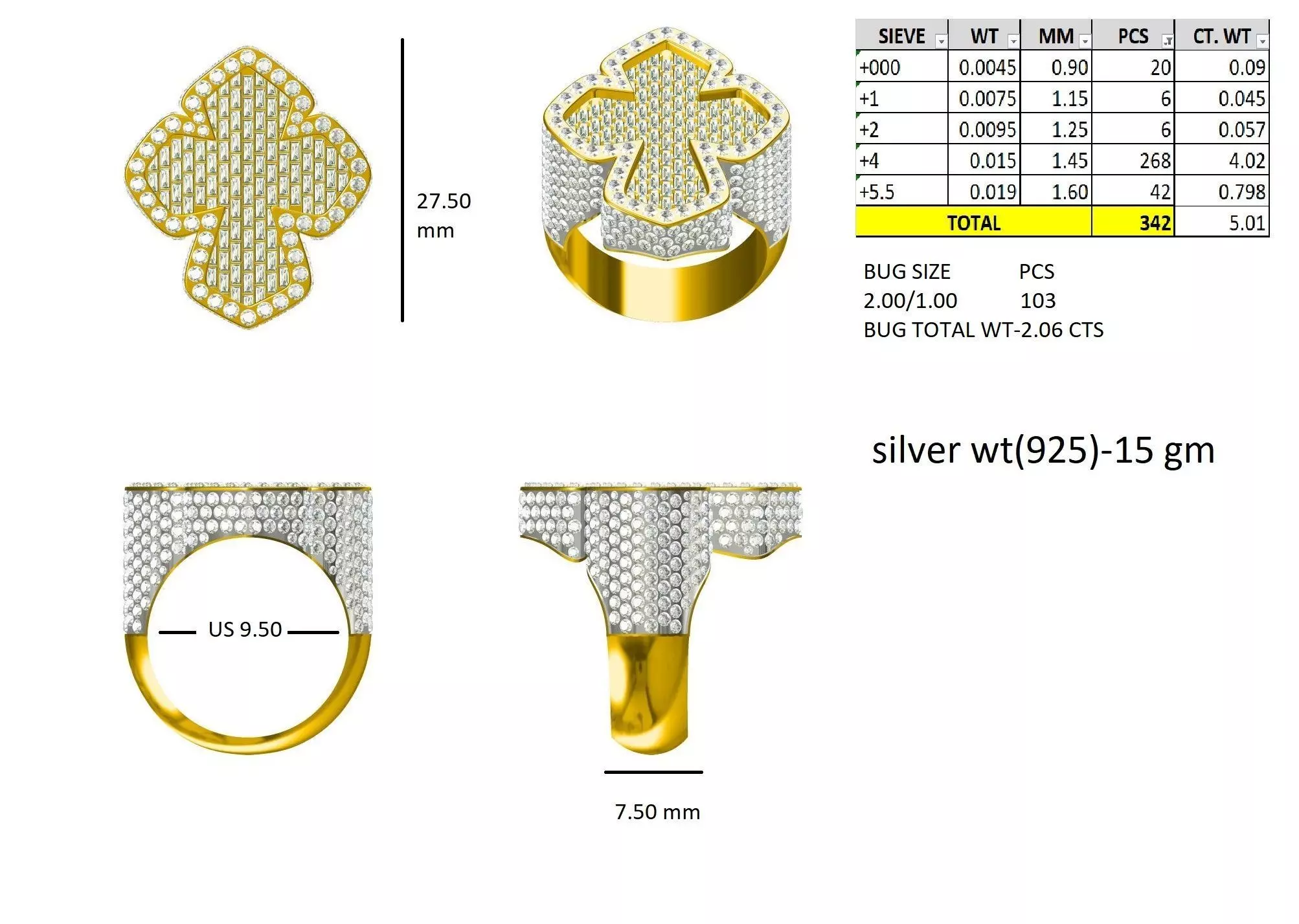 cross ring 3D print model