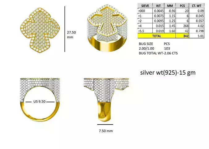 cross ring 3D print model
