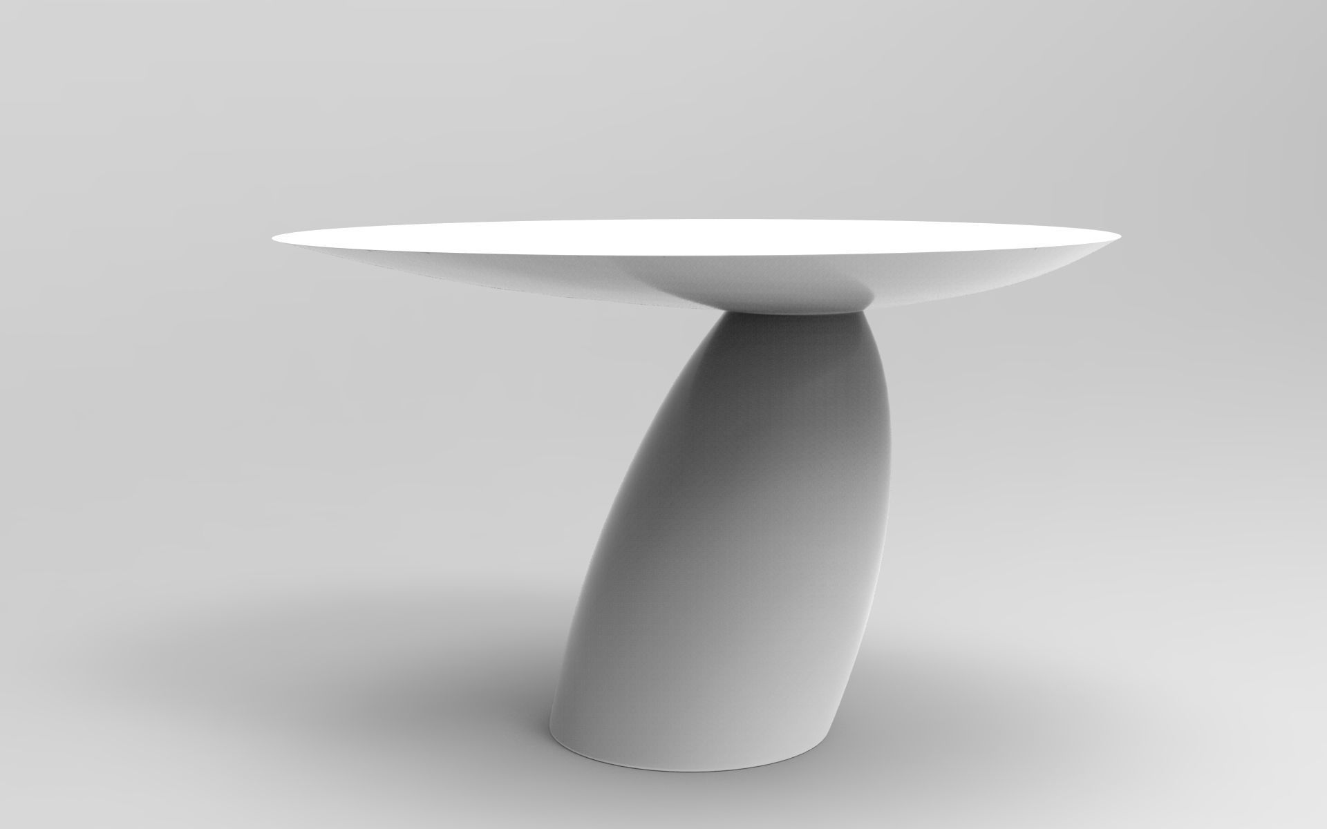 Mil Dining Table Low-poly 3D model_4
