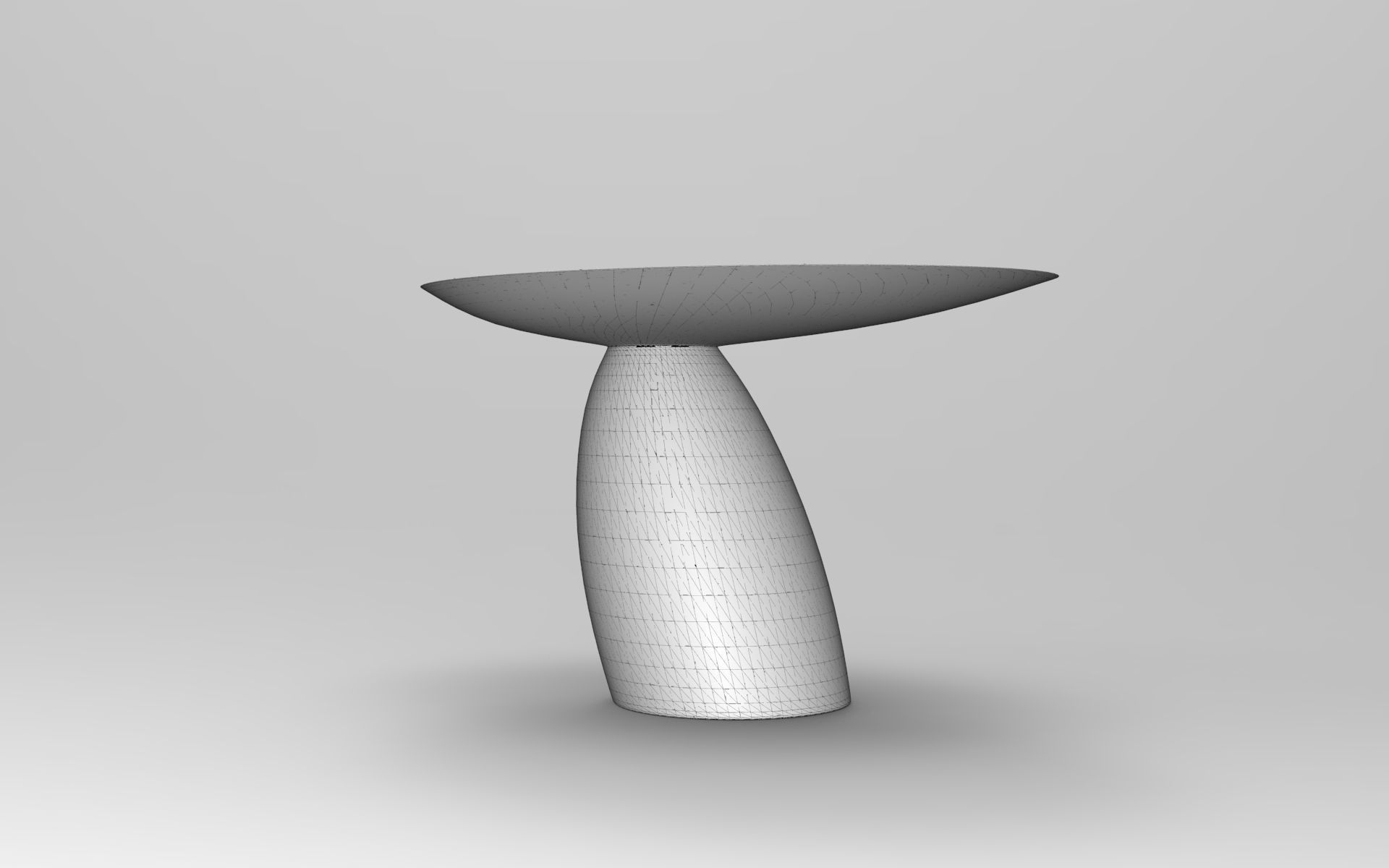 Mil Dining Table Low-poly 3D model_6