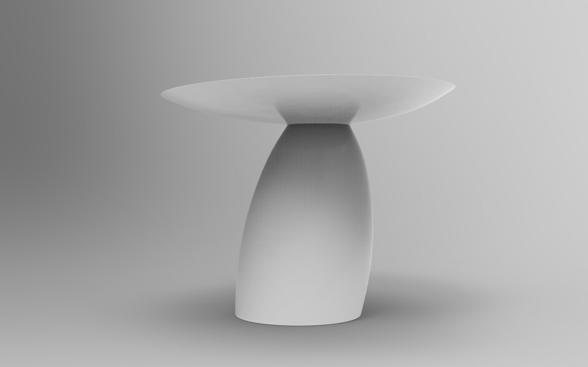 Mil Dining Table Low-poly 3D model_1