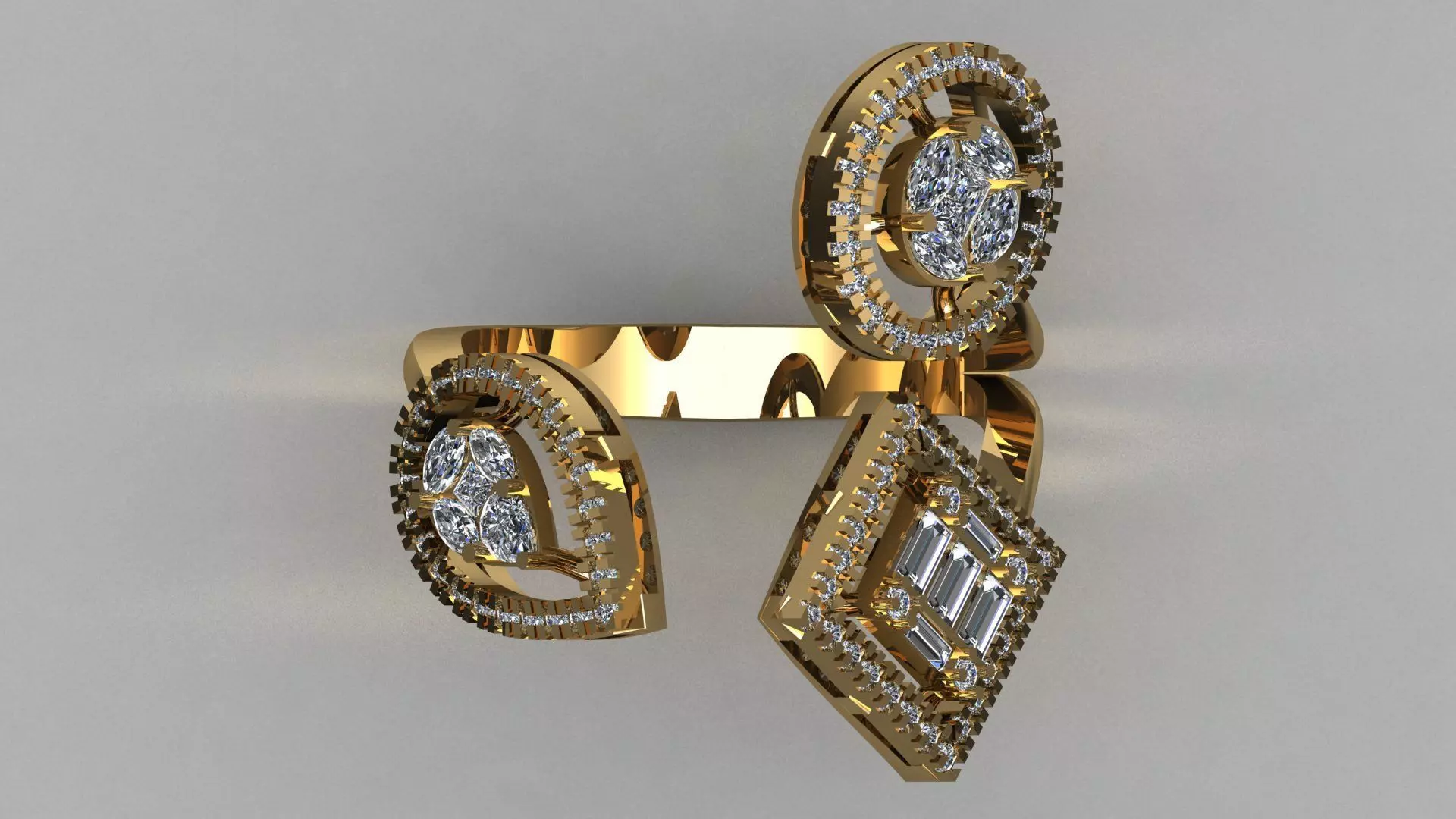 DIAMOND RING 3D print model_0