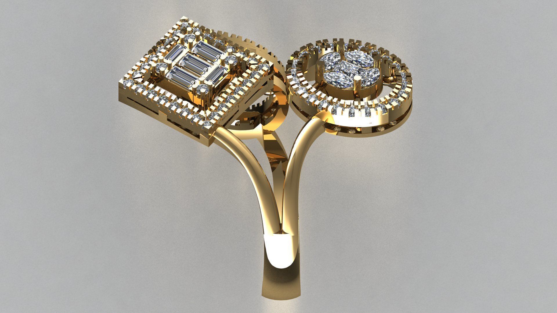 DIAMOND RING 3D print model_1