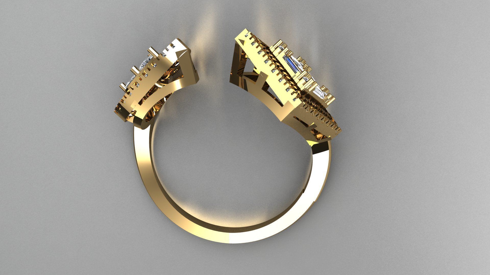 DIAMOND RING 3D print model_2