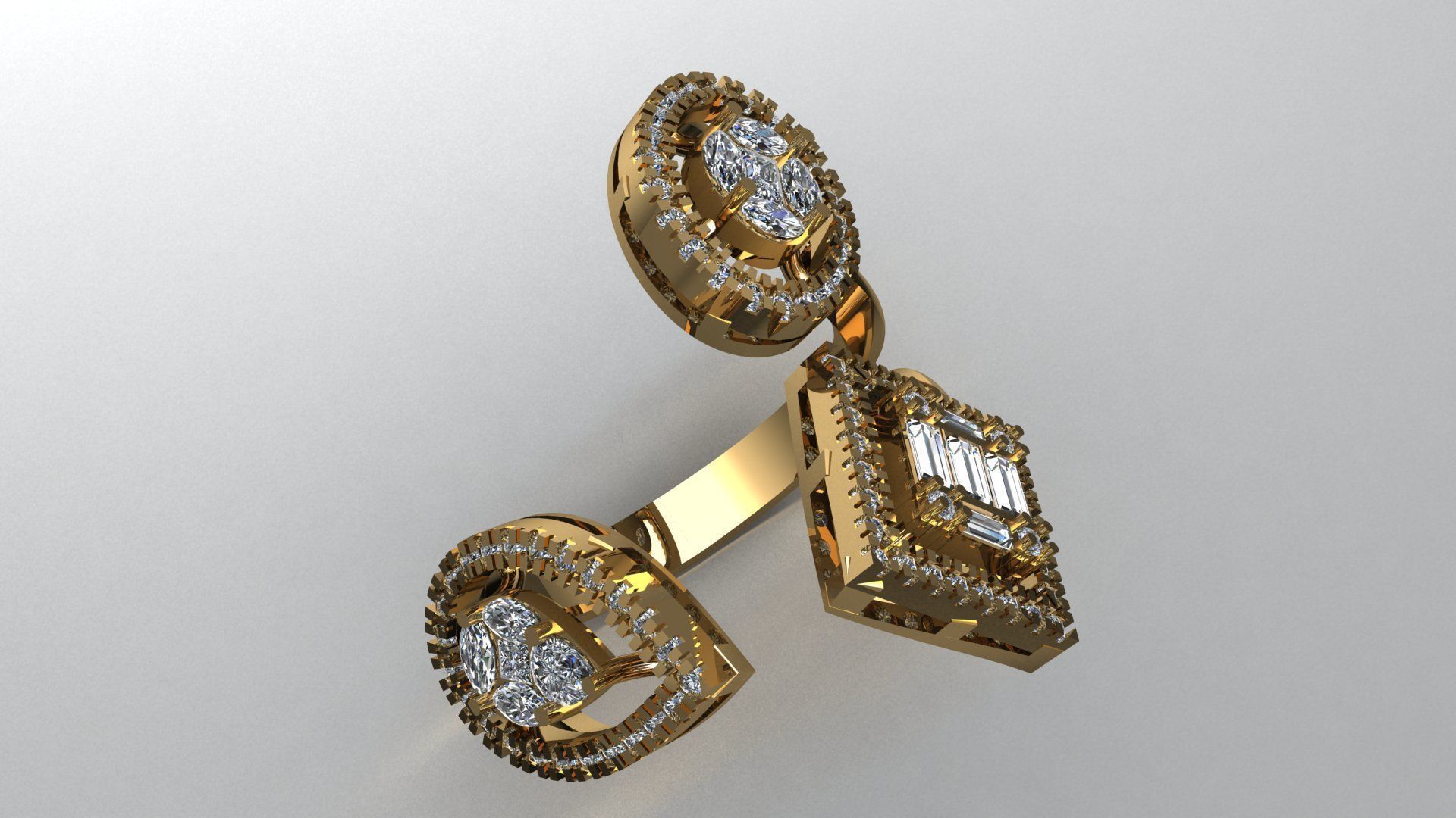 DIAMOND RING 3D print model_4