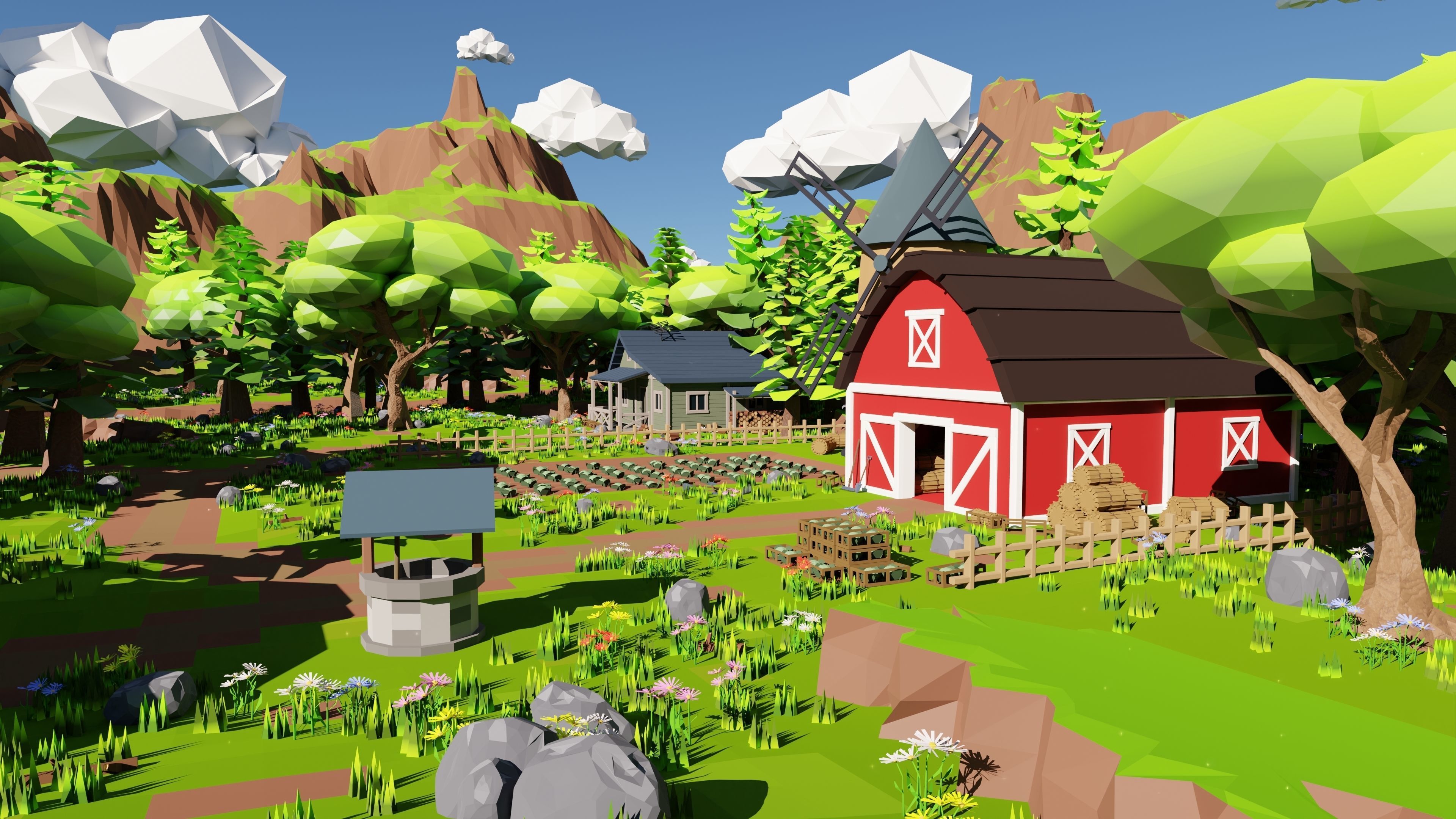 Farm Scene 3D model_23
