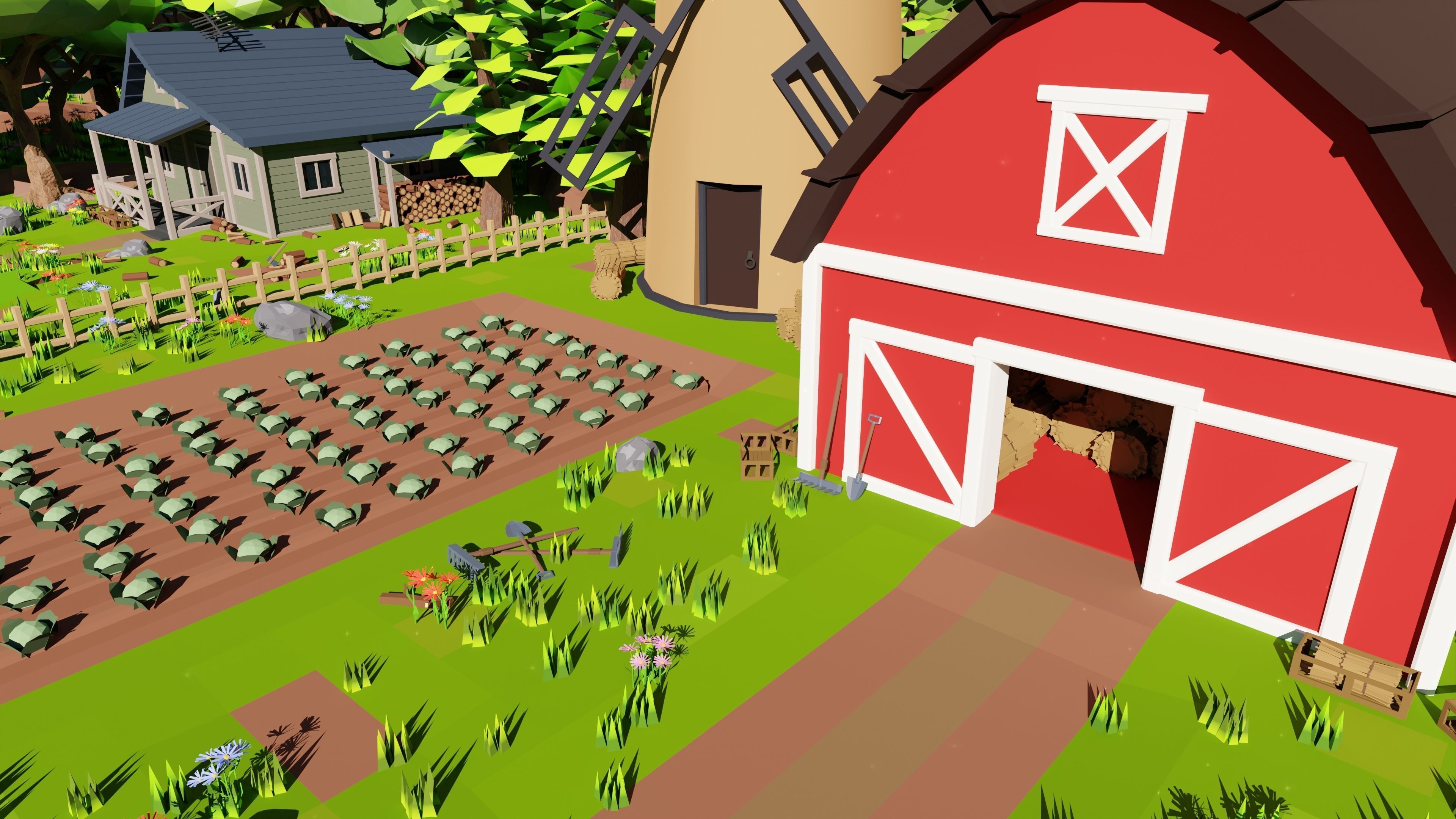 Farm Scene 3D model_11