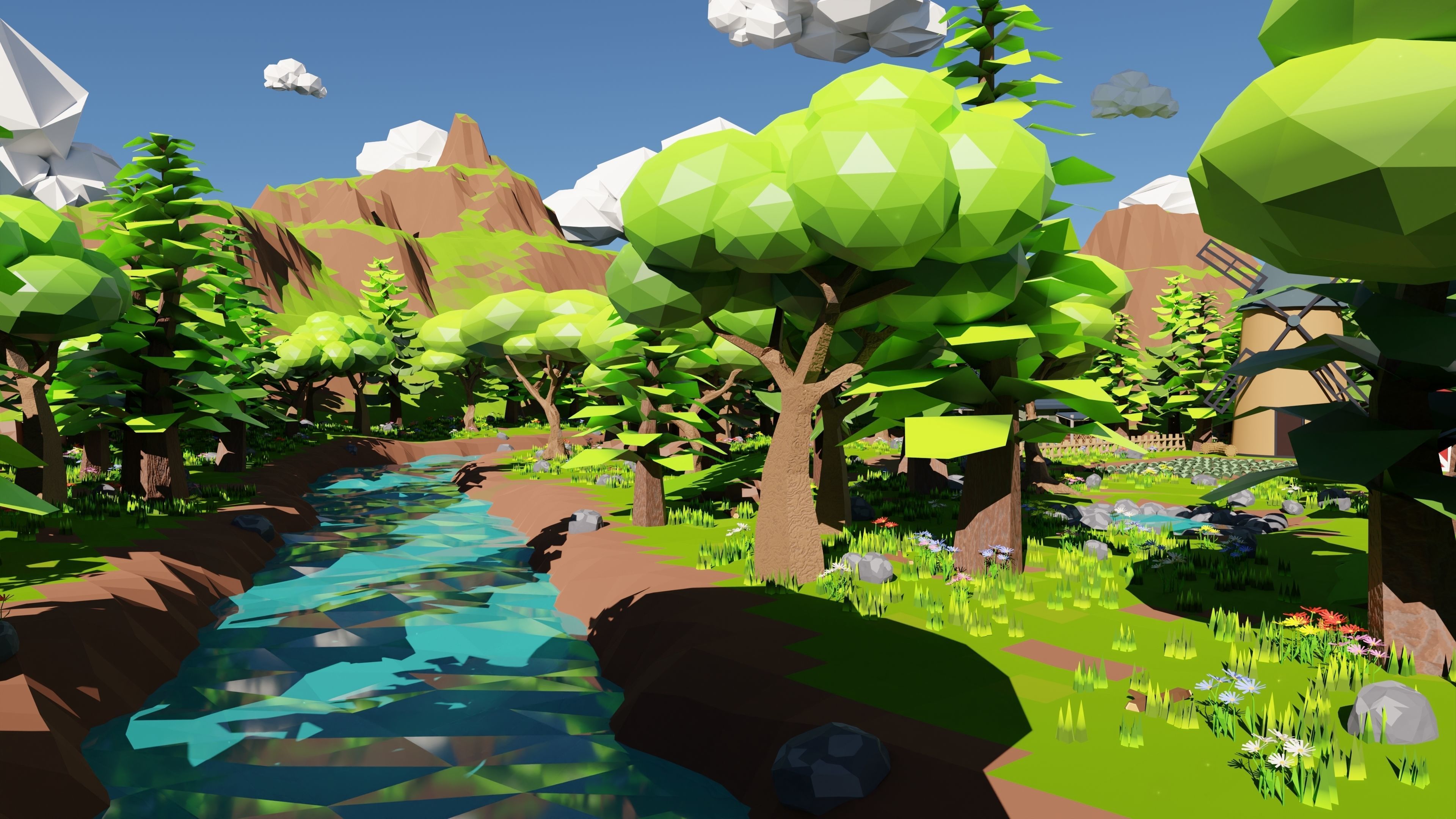 Farm Scene 3D model_32