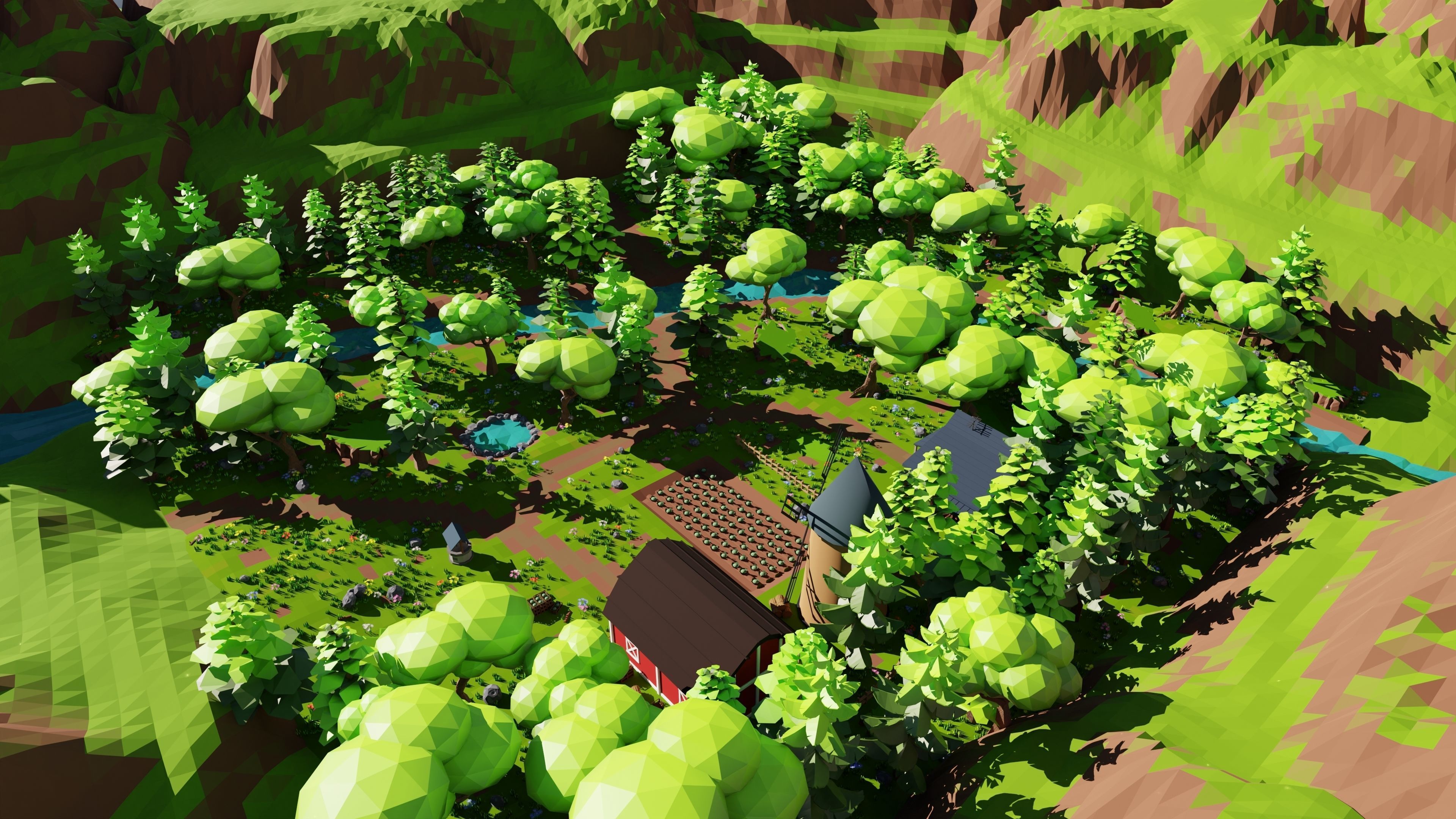 Farm Scene 3D model_9