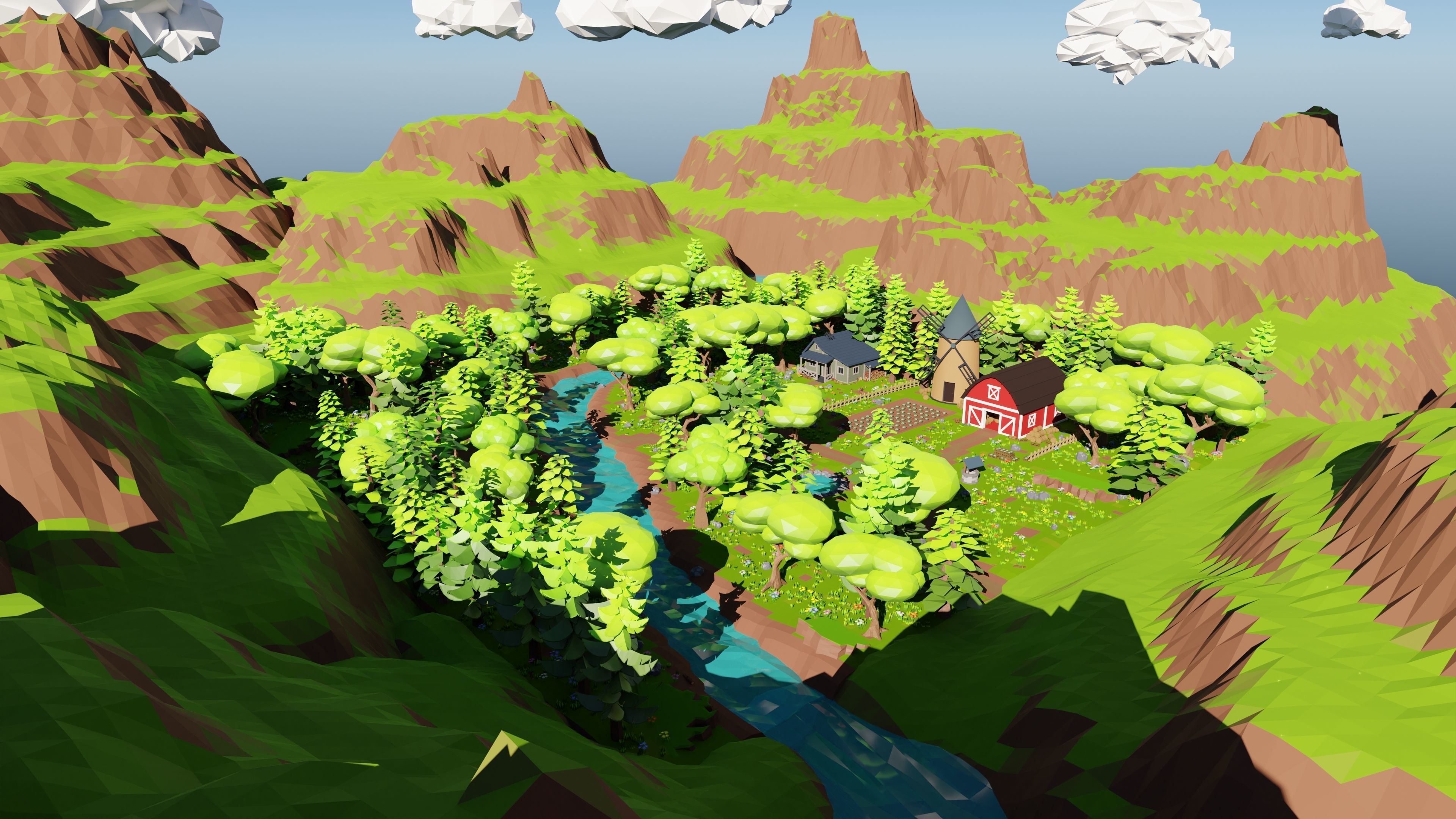 Farm Scene 3D model_33