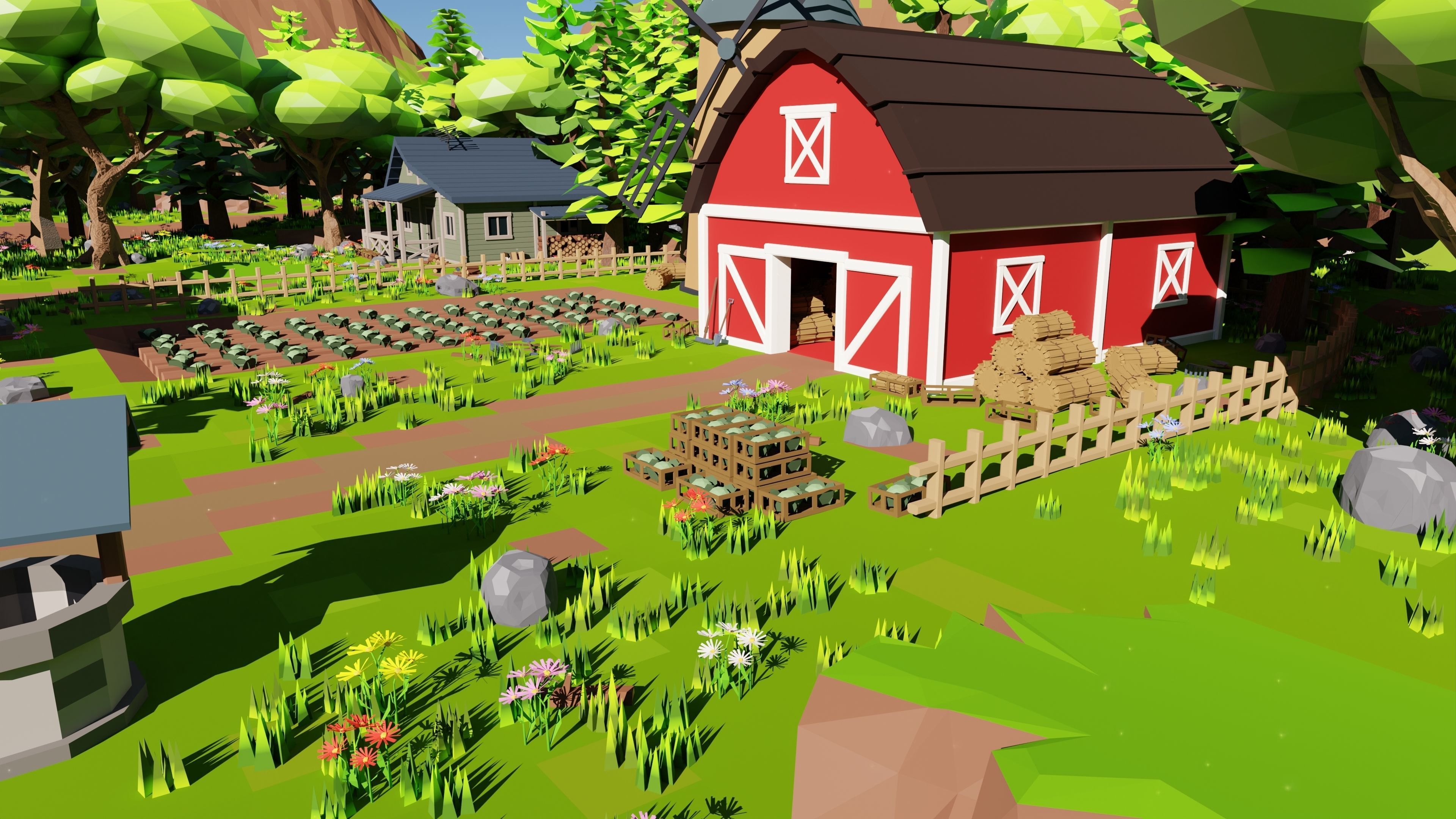 Farm Scene 3D model_16