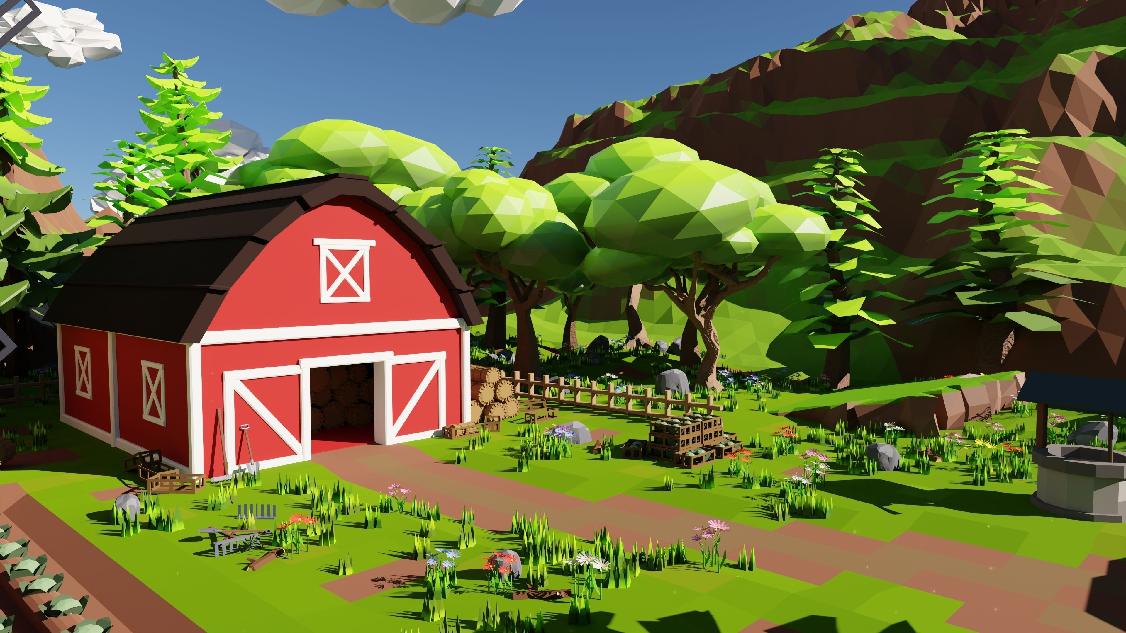 Farm Scene 3D model_17