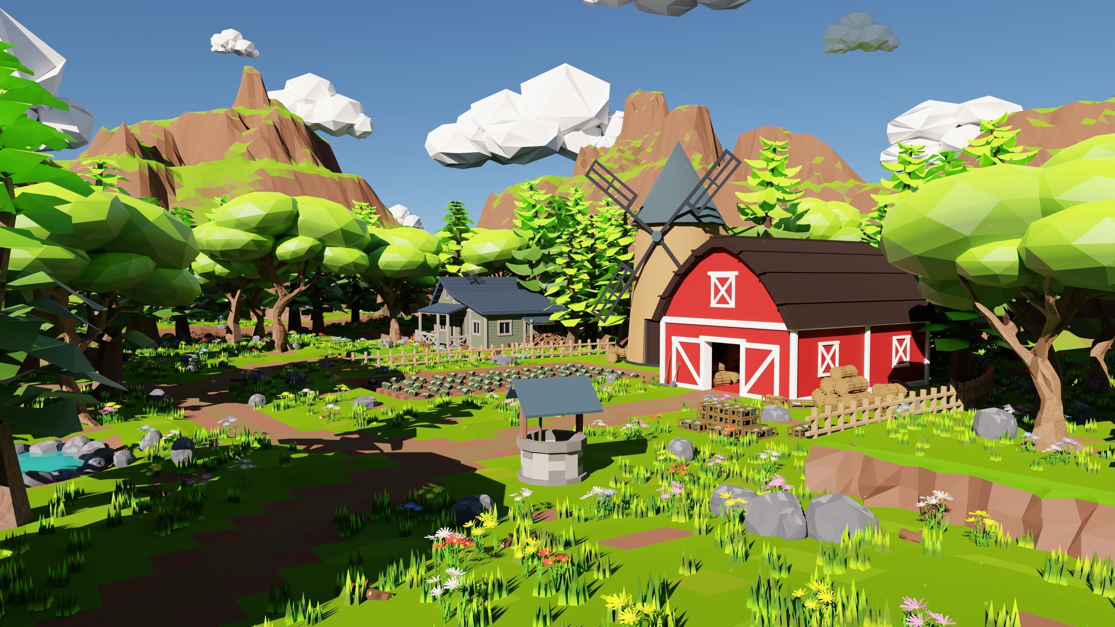 Farm Scene 3D model_22