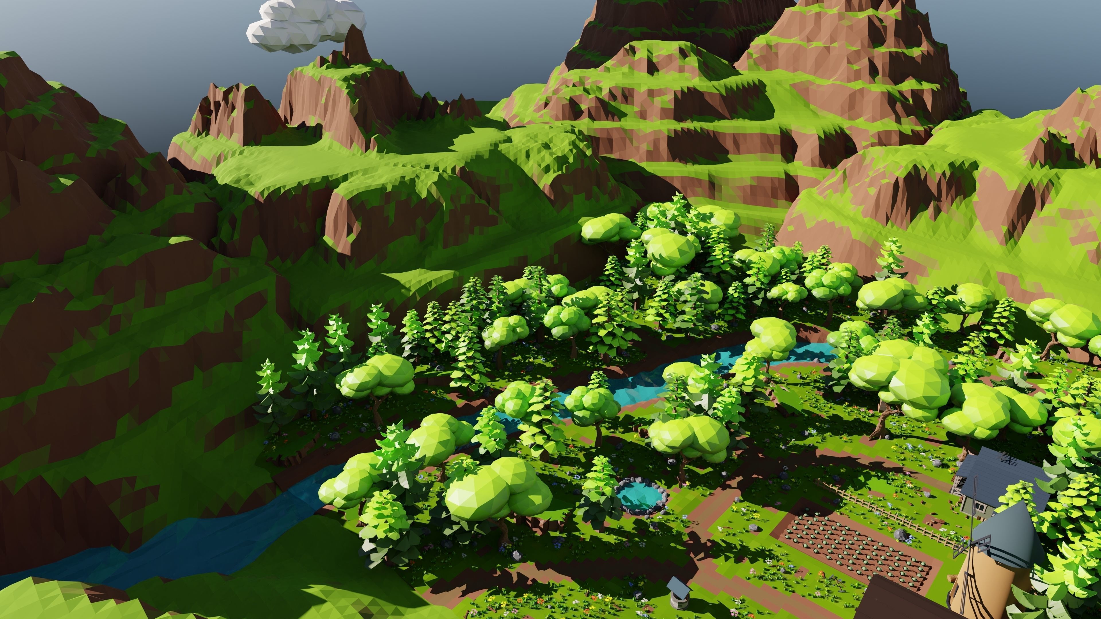 Farm Scene 3D model_37