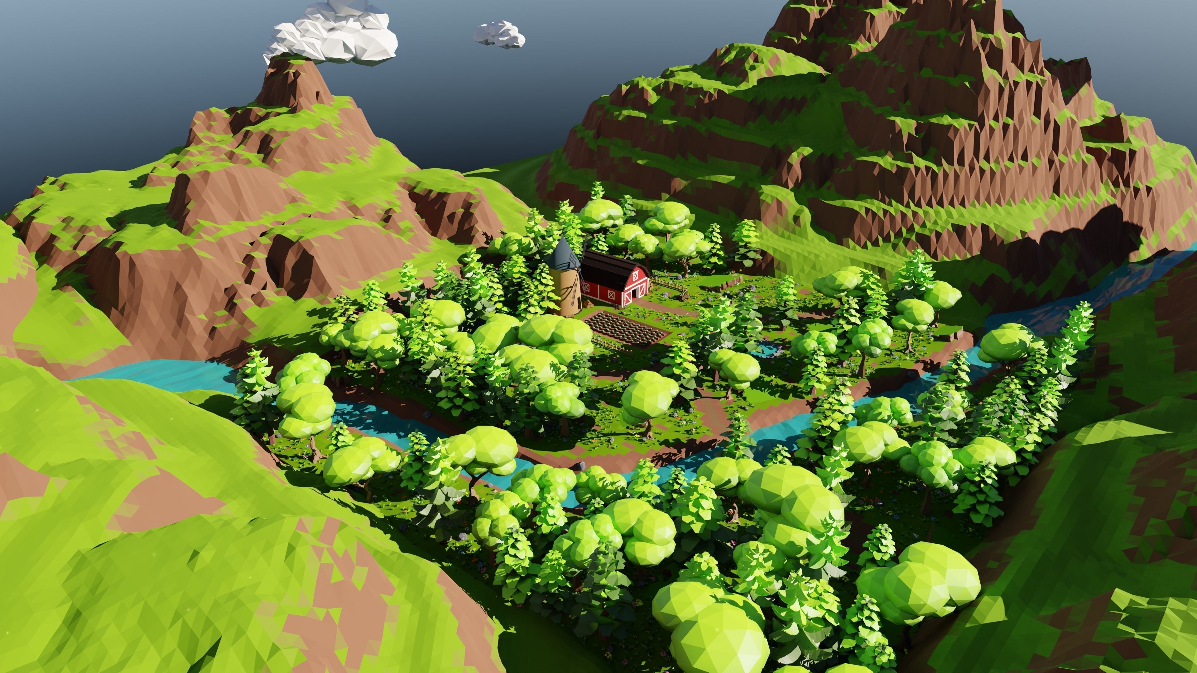 Farm Scene 3D model_34