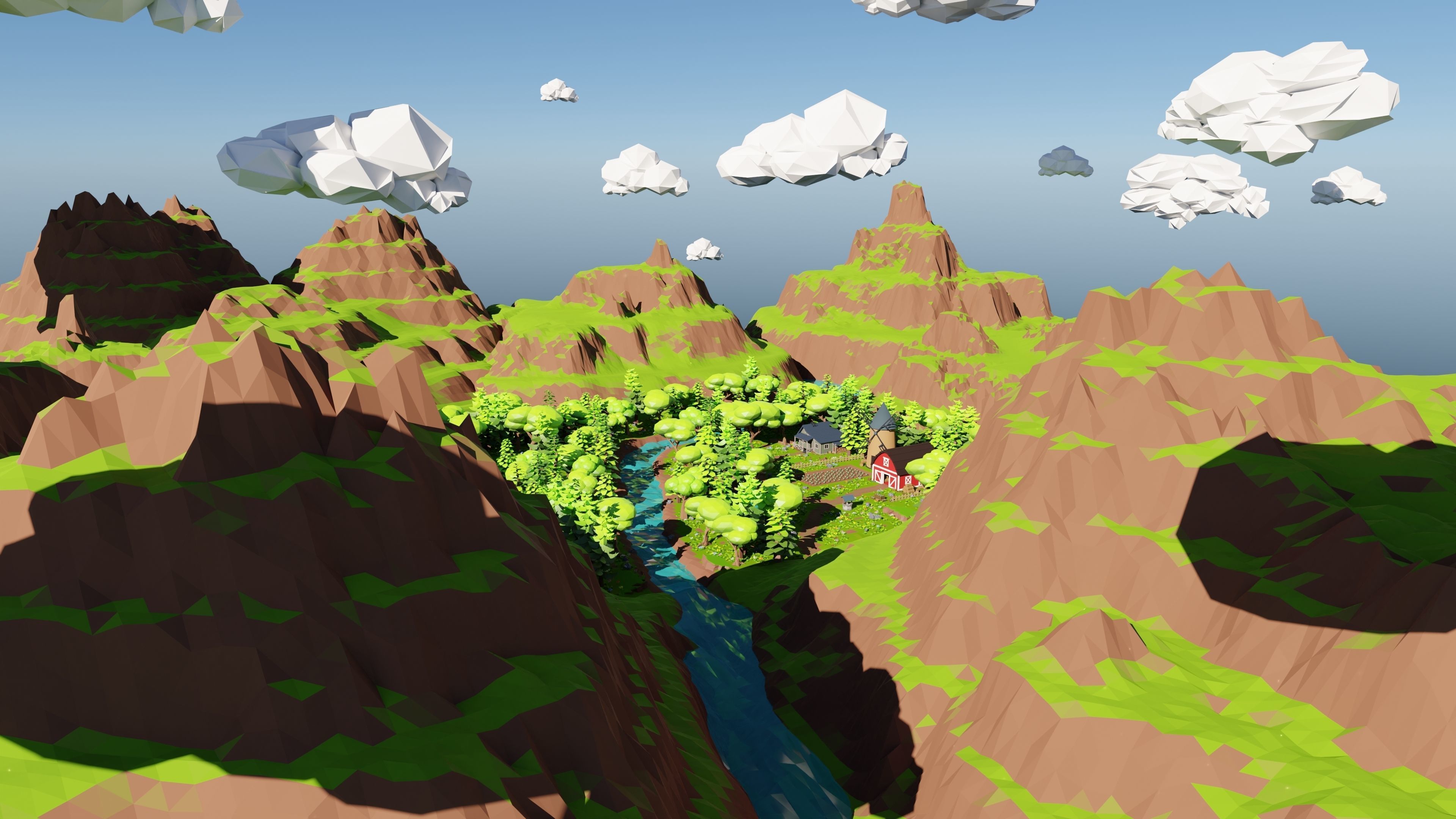 Farm Scene 3D model_35