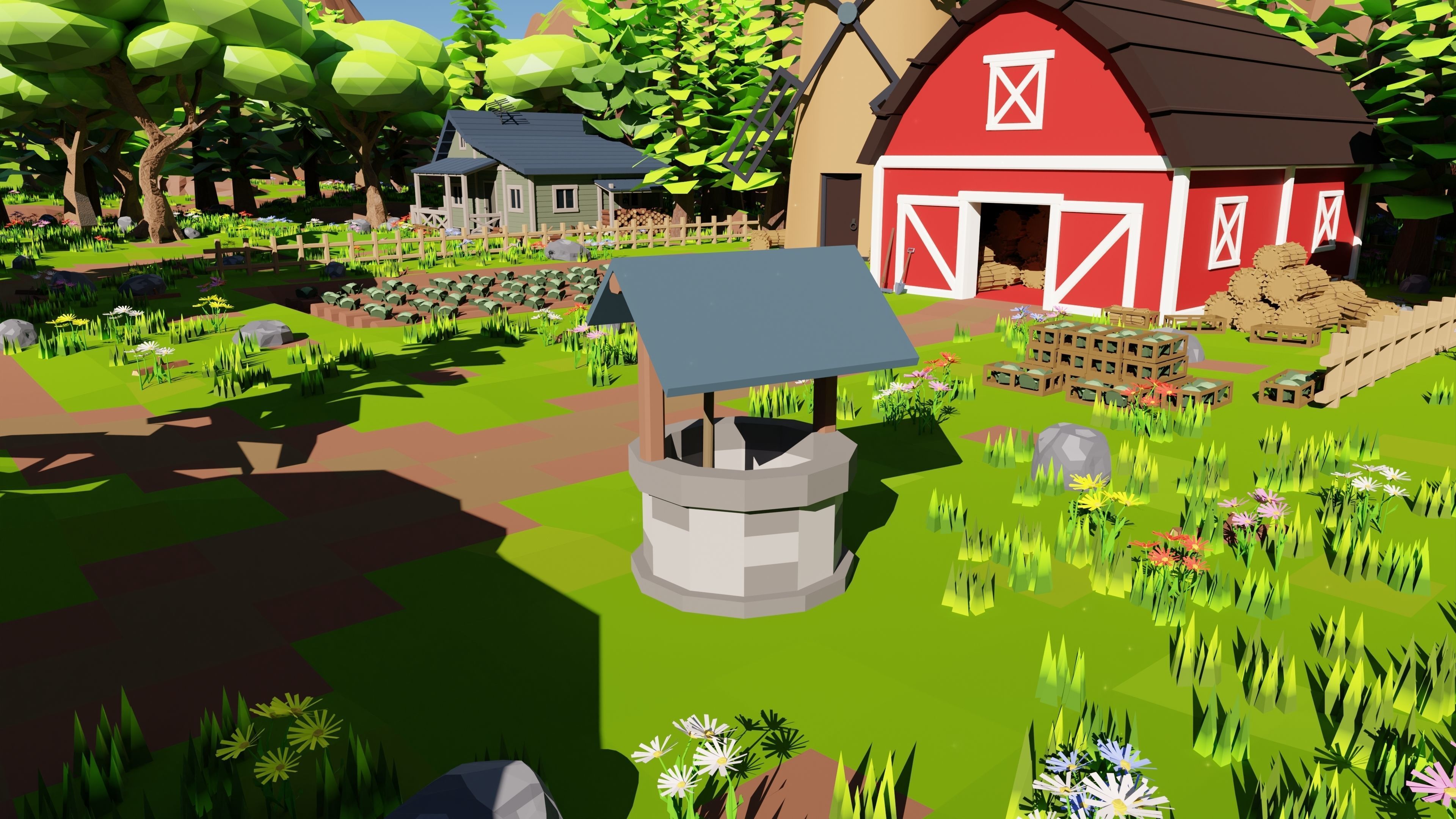 Farm Scene 3D model_3