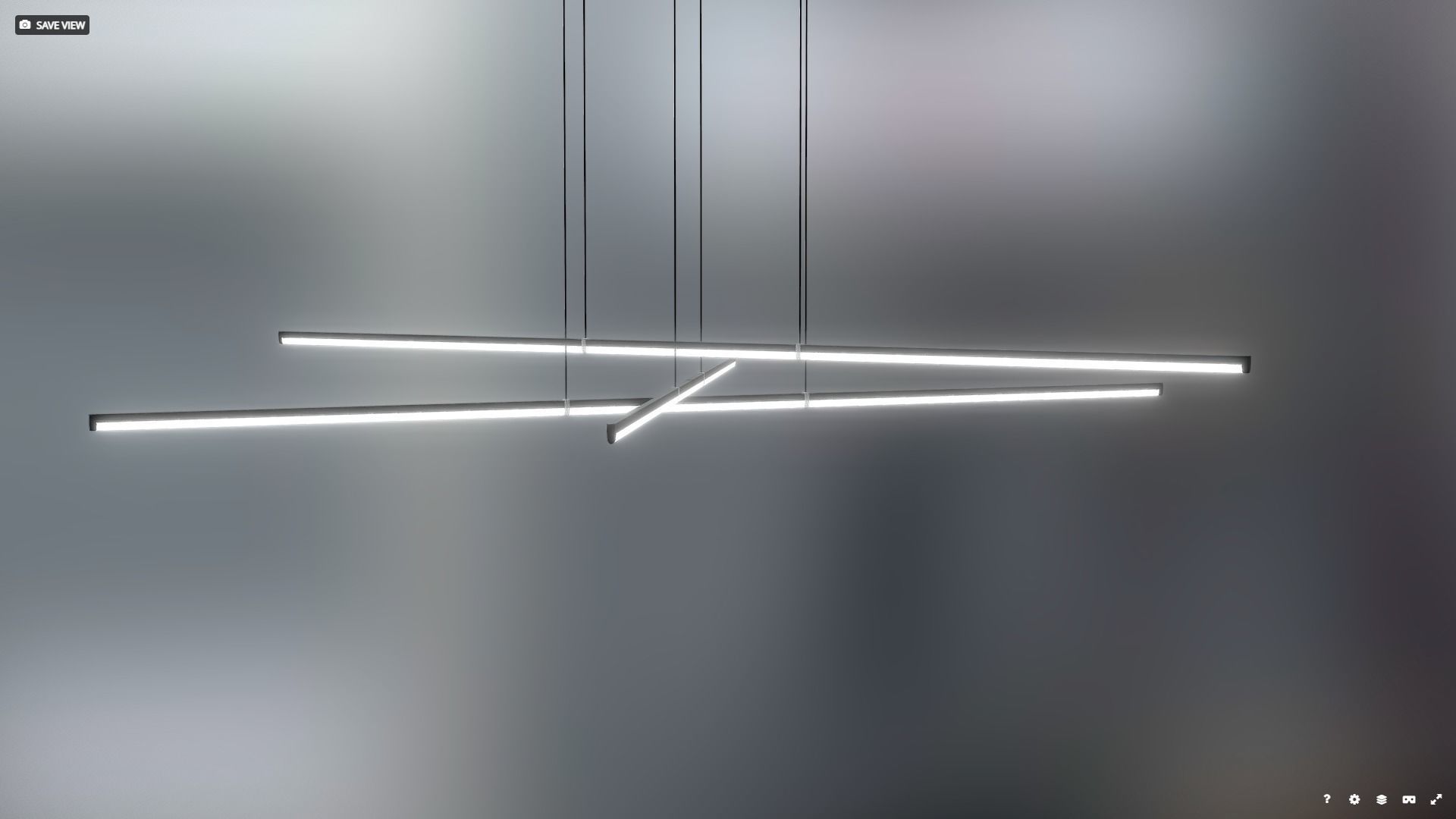 Minimalistic Interior Light Design Lighting Low-poly 3D model_2