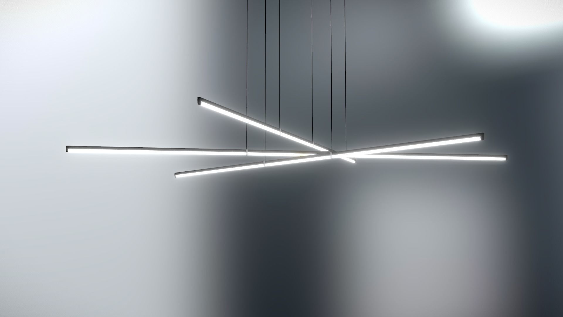 Minimalistic Interior Light Design Lighting Low-poly 3D model_3