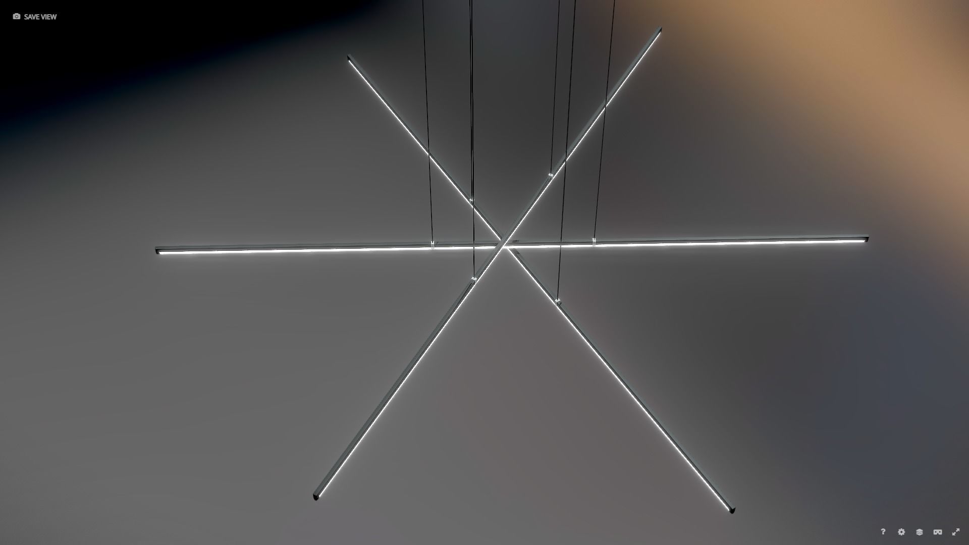 Minimalistic Interior Light Design Lighting Low-poly 3D model_4