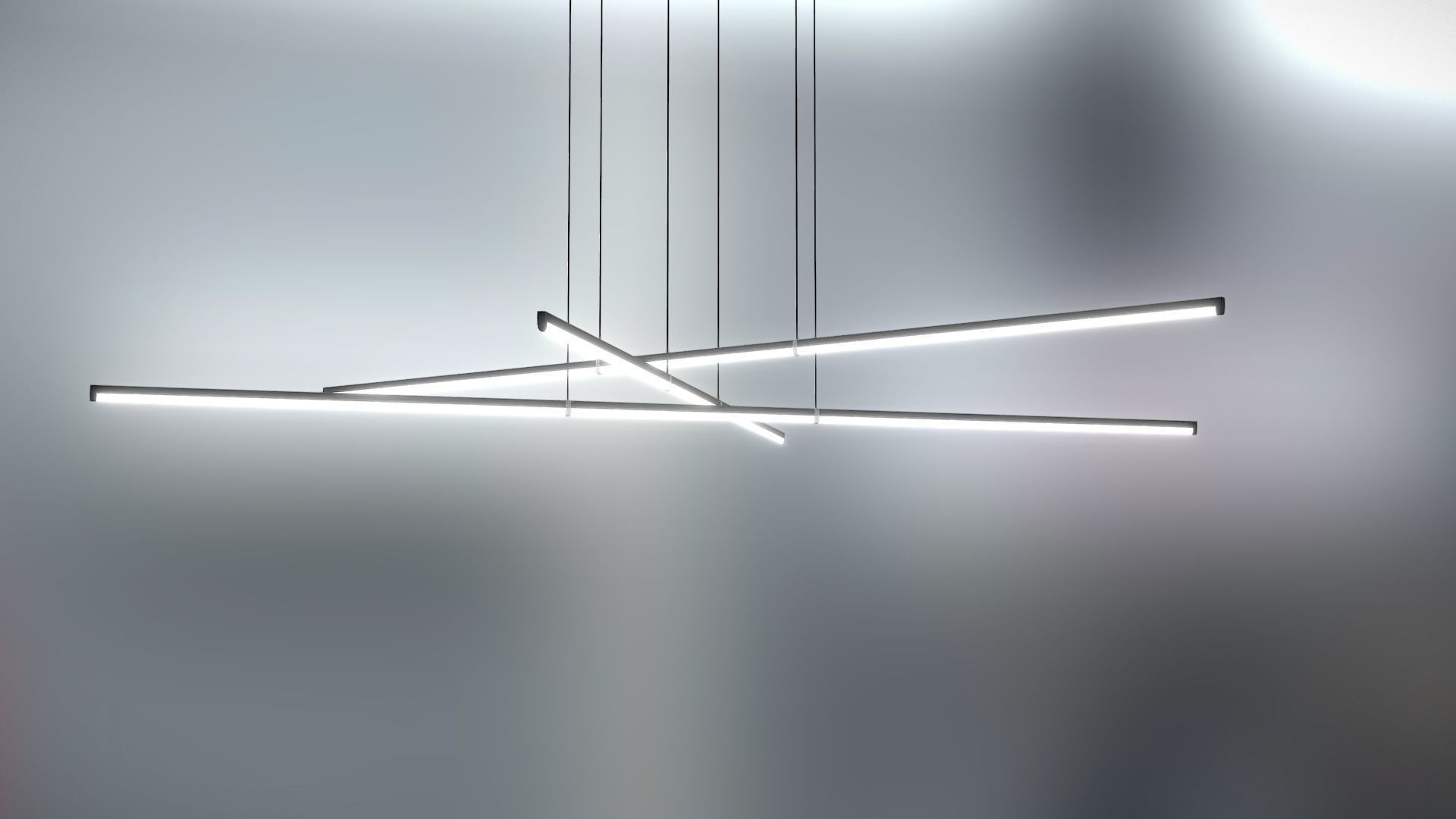Minimalistic Interior Light Design Lighting Low-poly 3D model_1