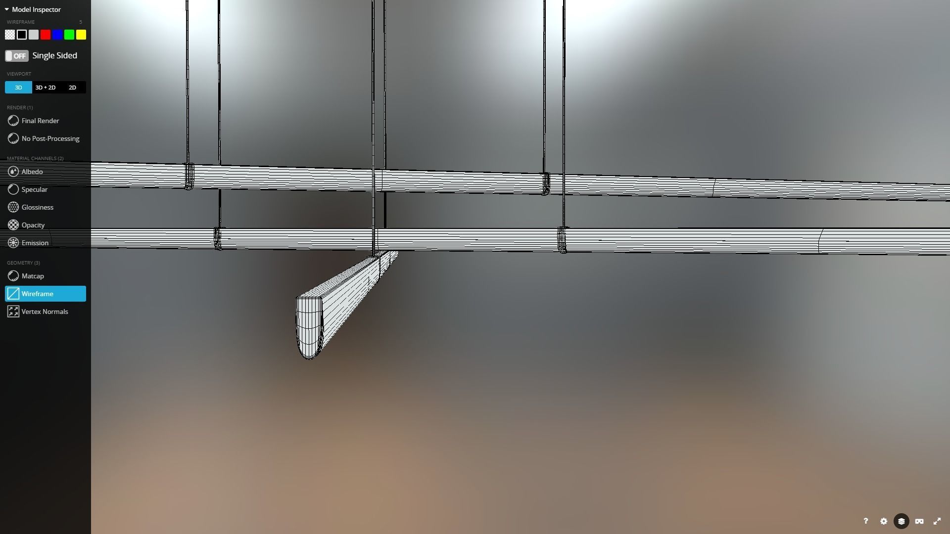 Minimalistic Interior Light Design Lighting Low-poly 3D model_6