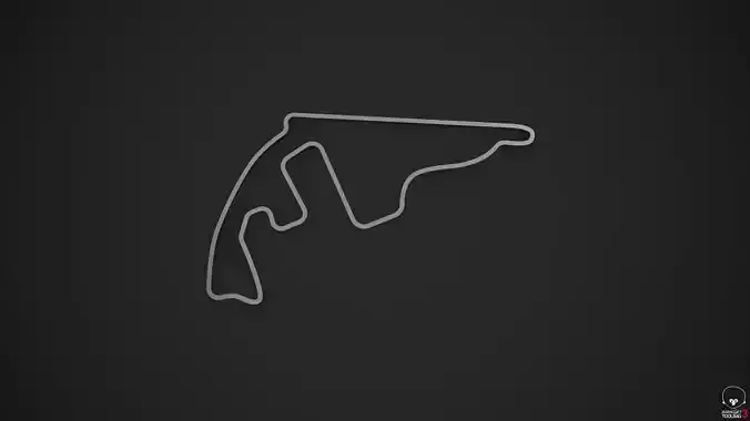 Yas Marina Circuit - Abu Dhabi - 3D Printable 3D print model