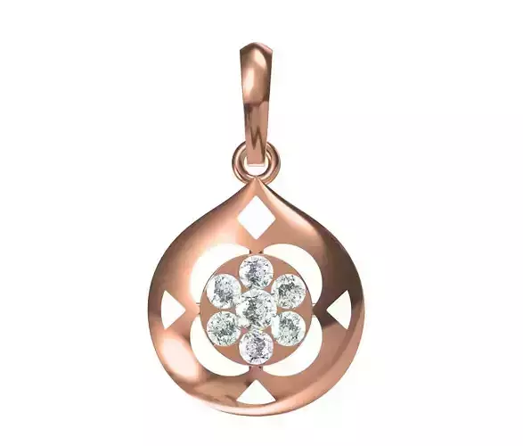 Women Unique Pendant STL JCD Details 3D print model