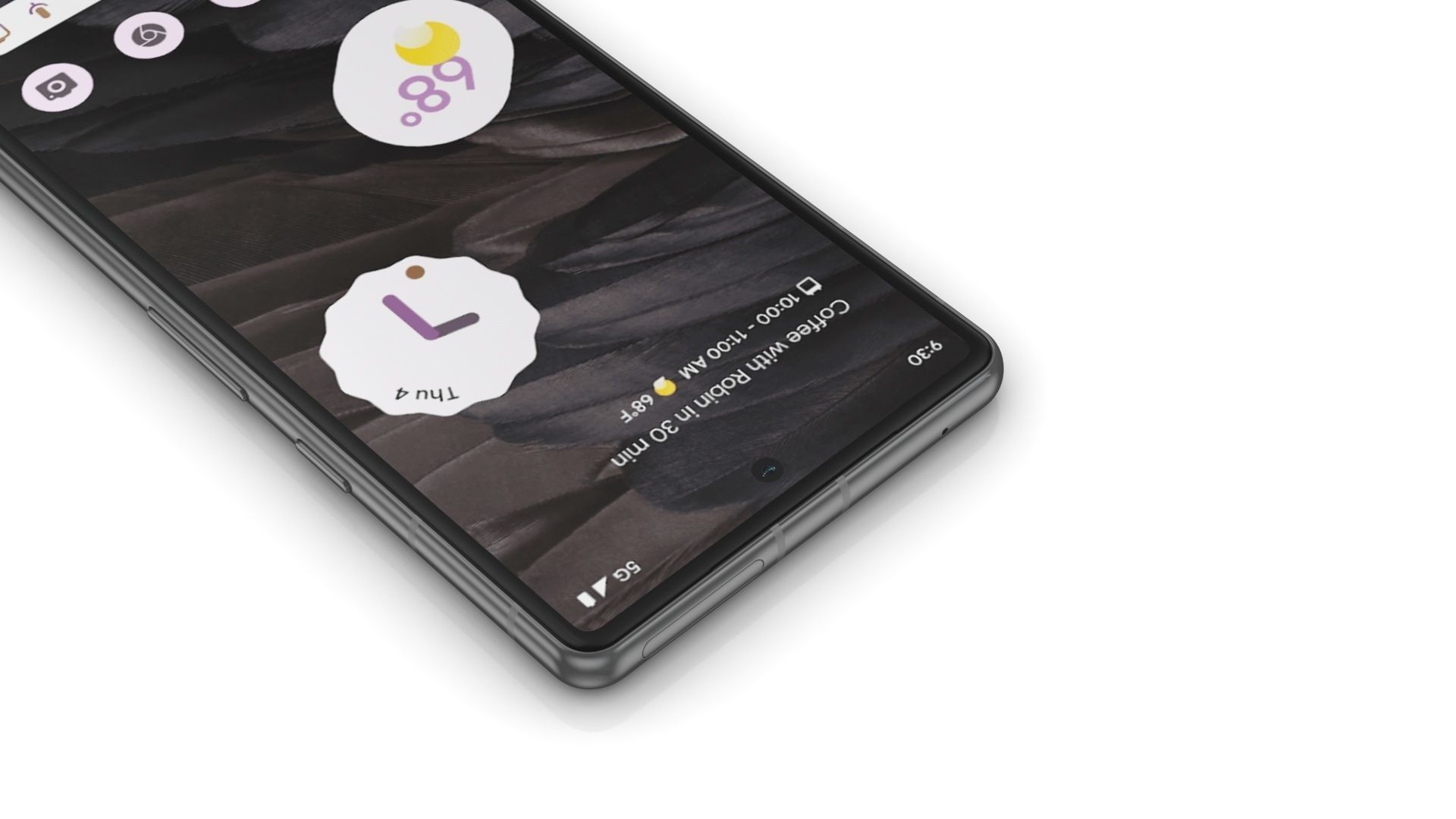 Google Pixel 7a Charcoal Low-poly 3D model_10