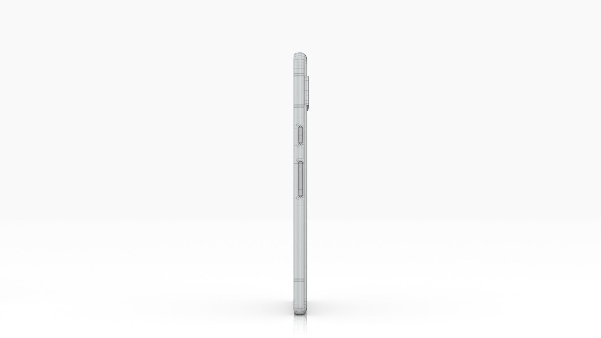 Google Pixel 7a Charcoal Low-poly 3D model_17