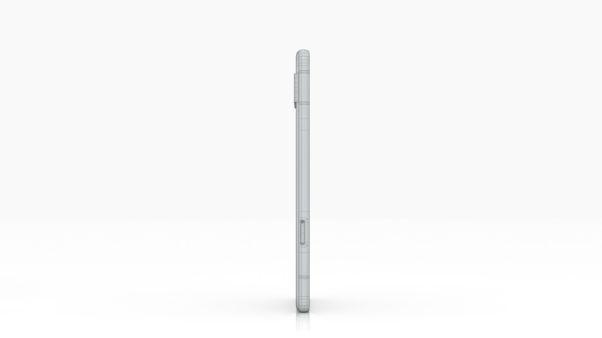 Google Pixel 7a Charcoal Low-poly 3D model_16