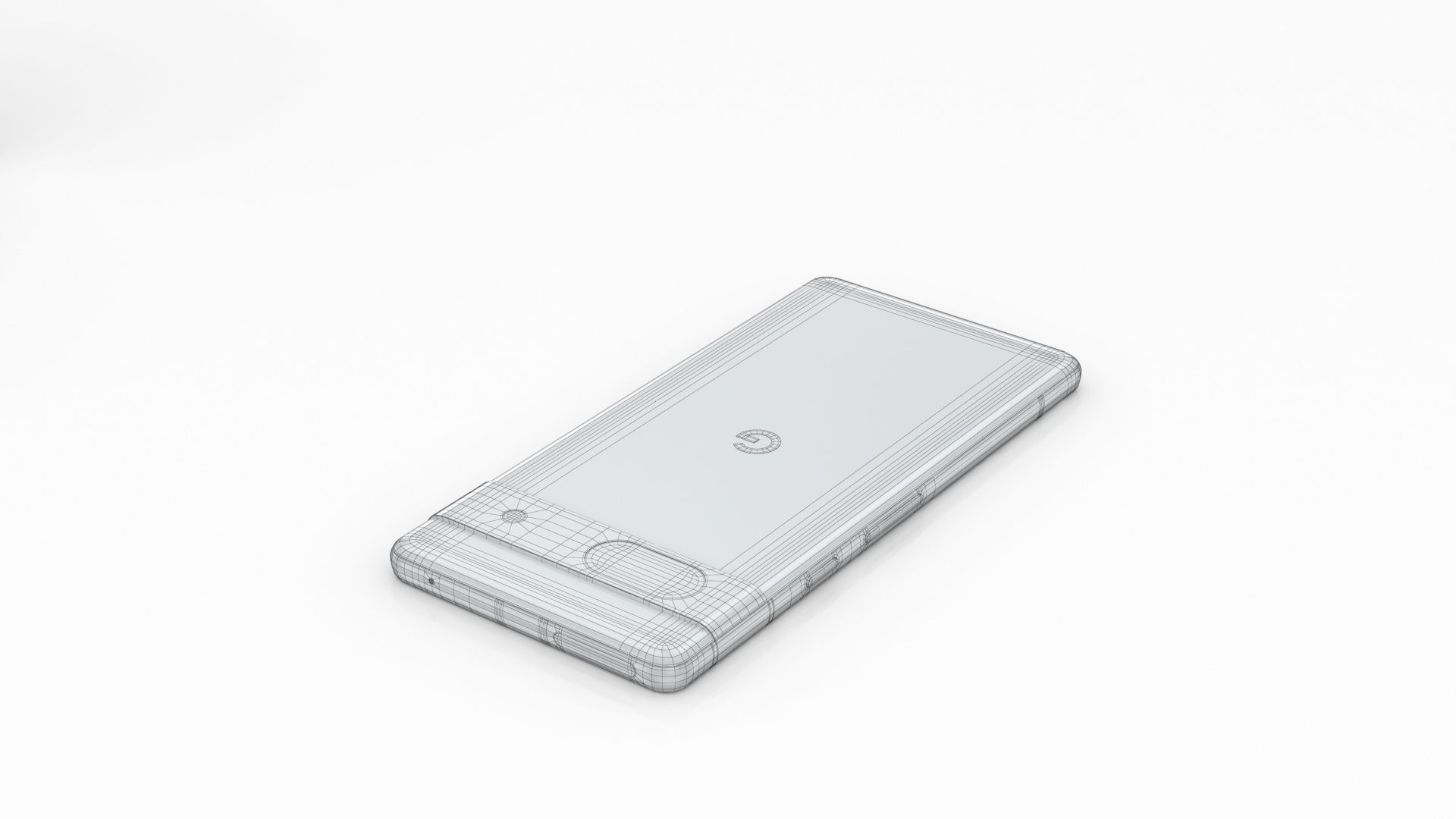 Google Pixel 7a Charcoal Low-poly 3D model_20
