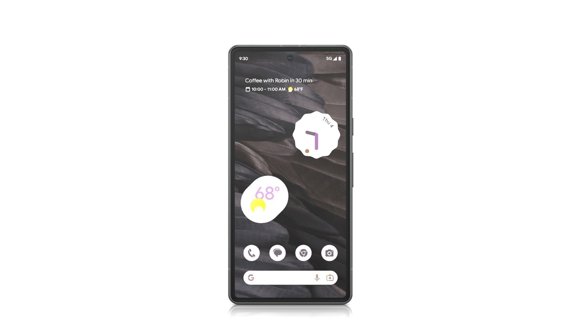 Google Pixel 7a Charcoal Low-poly 3D model_1