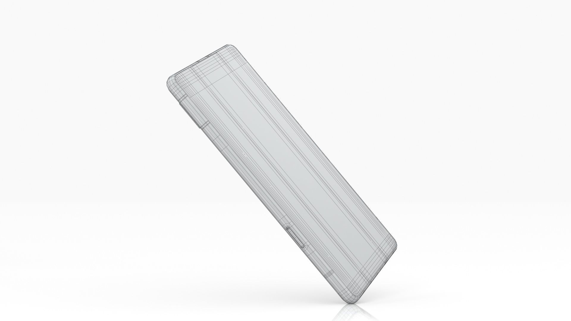 Google Pixel 7a Charcoal Low-poly 3D model_18