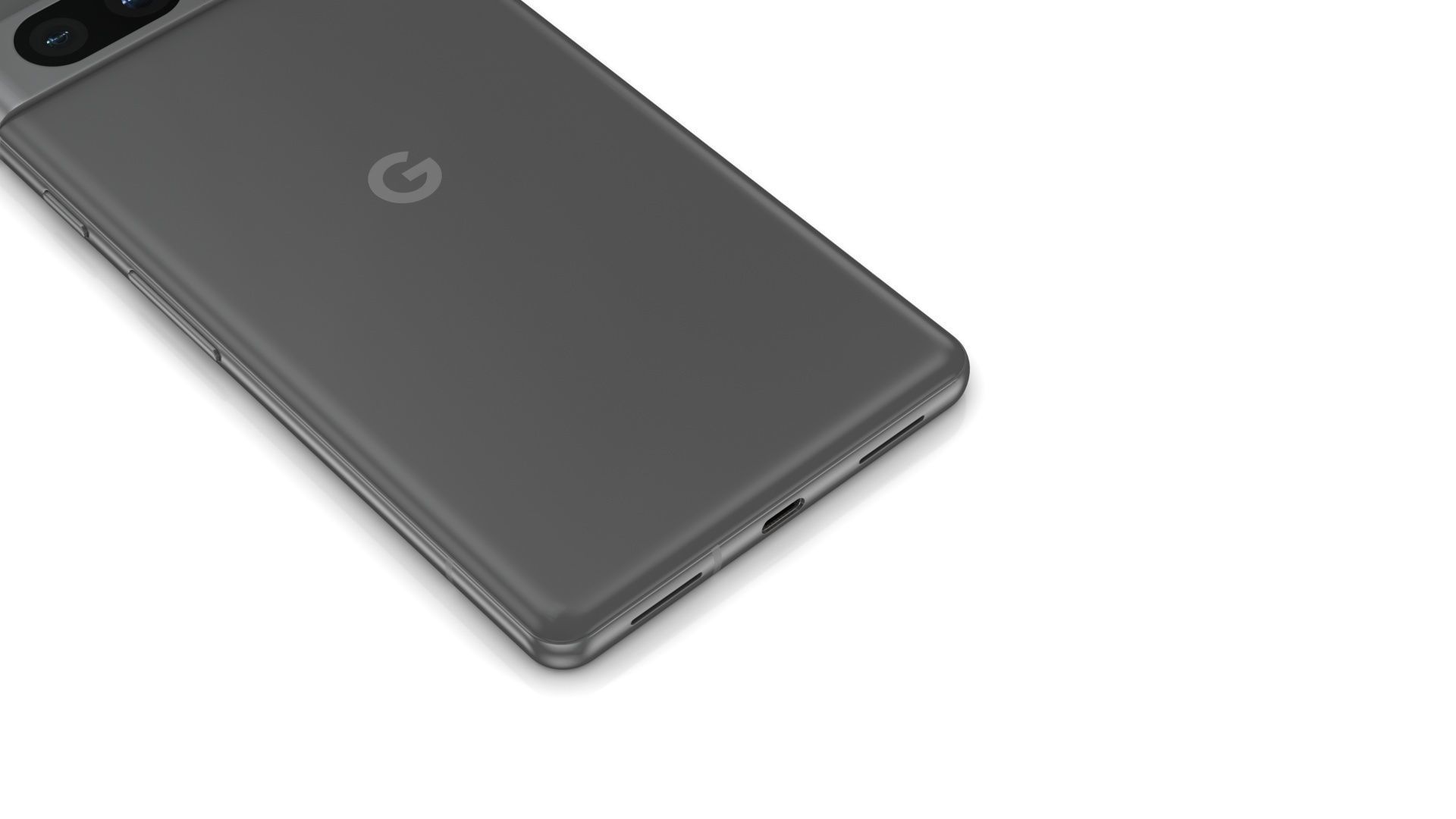 Google Pixel 7a Charcoal Low-poly 3D model_12